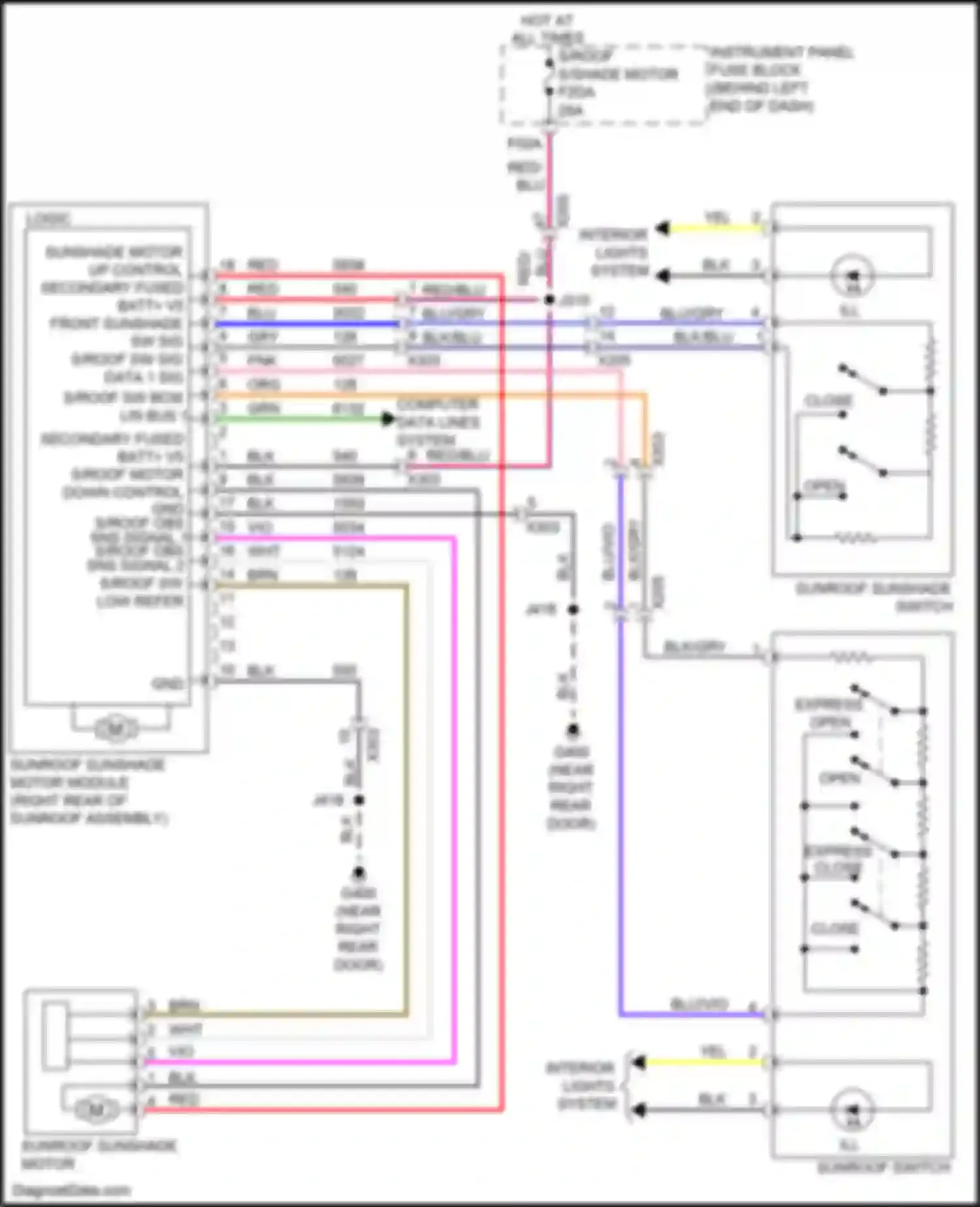 Wiring diagram secondary fused for Buick Encore GX I (2019-2024) (1 of 1)