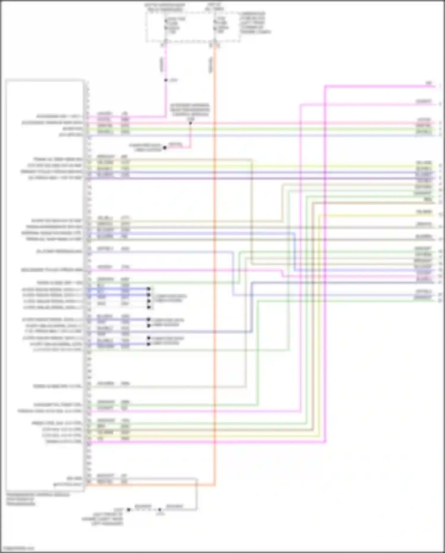Wiring diagram transmission control module for Buick Encore GX I (2019-2024) (1 of 8)