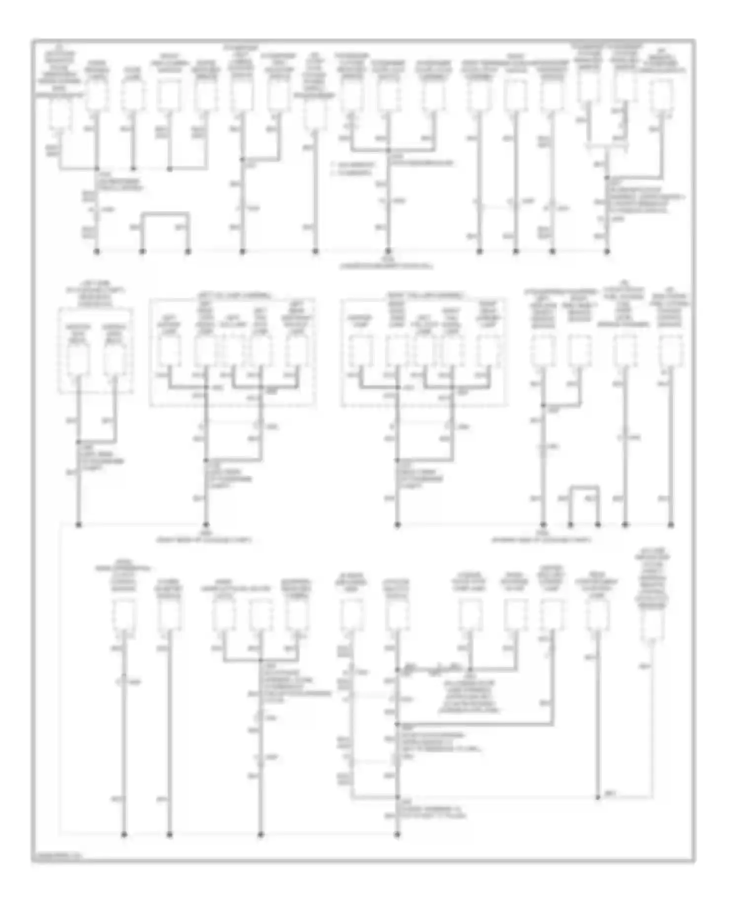 Encore Buick I (2012-2016): Ground distribution circuit (4 of 4)