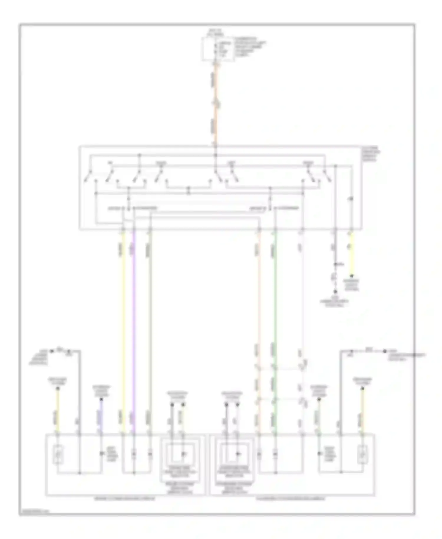 Encore Buick I (2012-2016): Power mirrors circuit
