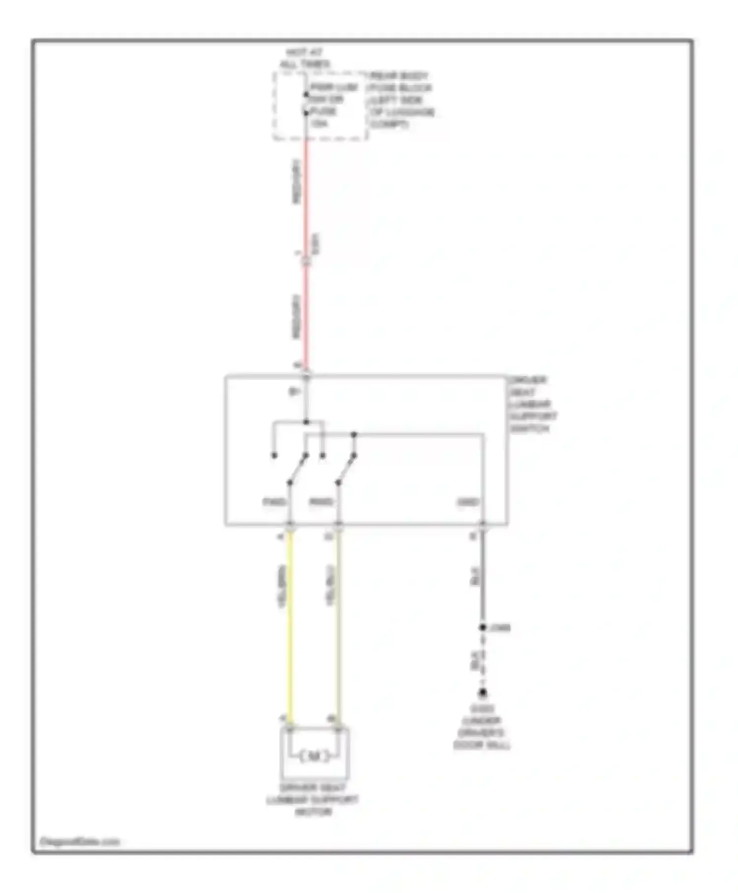 Encore Buick I (2012-2016): Driver"s lumbar circuit