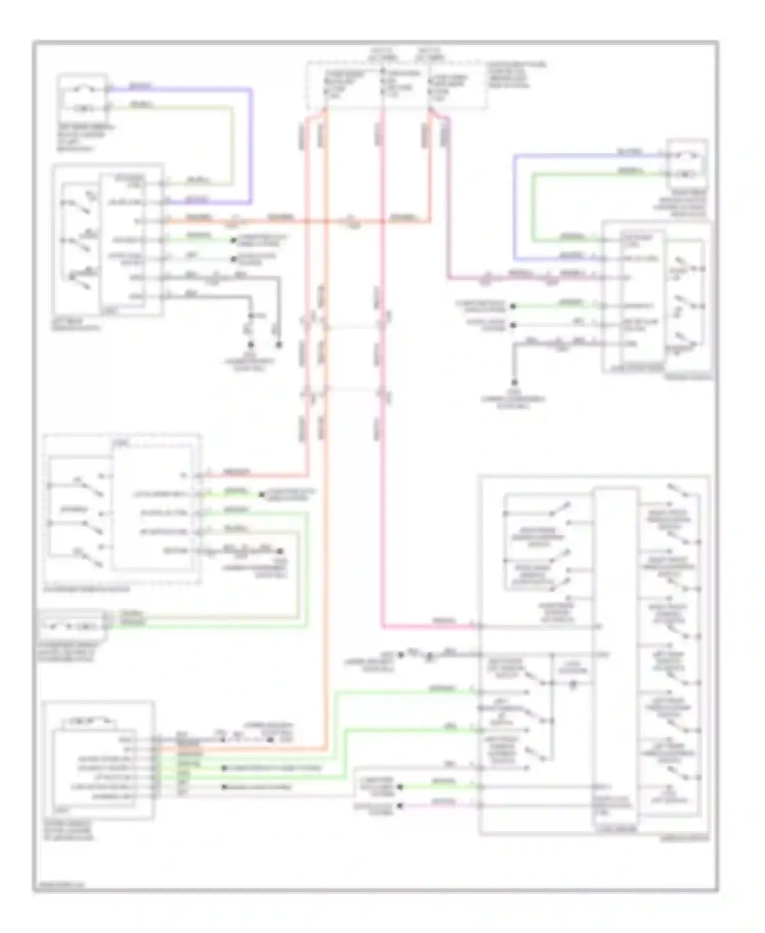 Encore Buick I (2012-2016): Power windows circuit