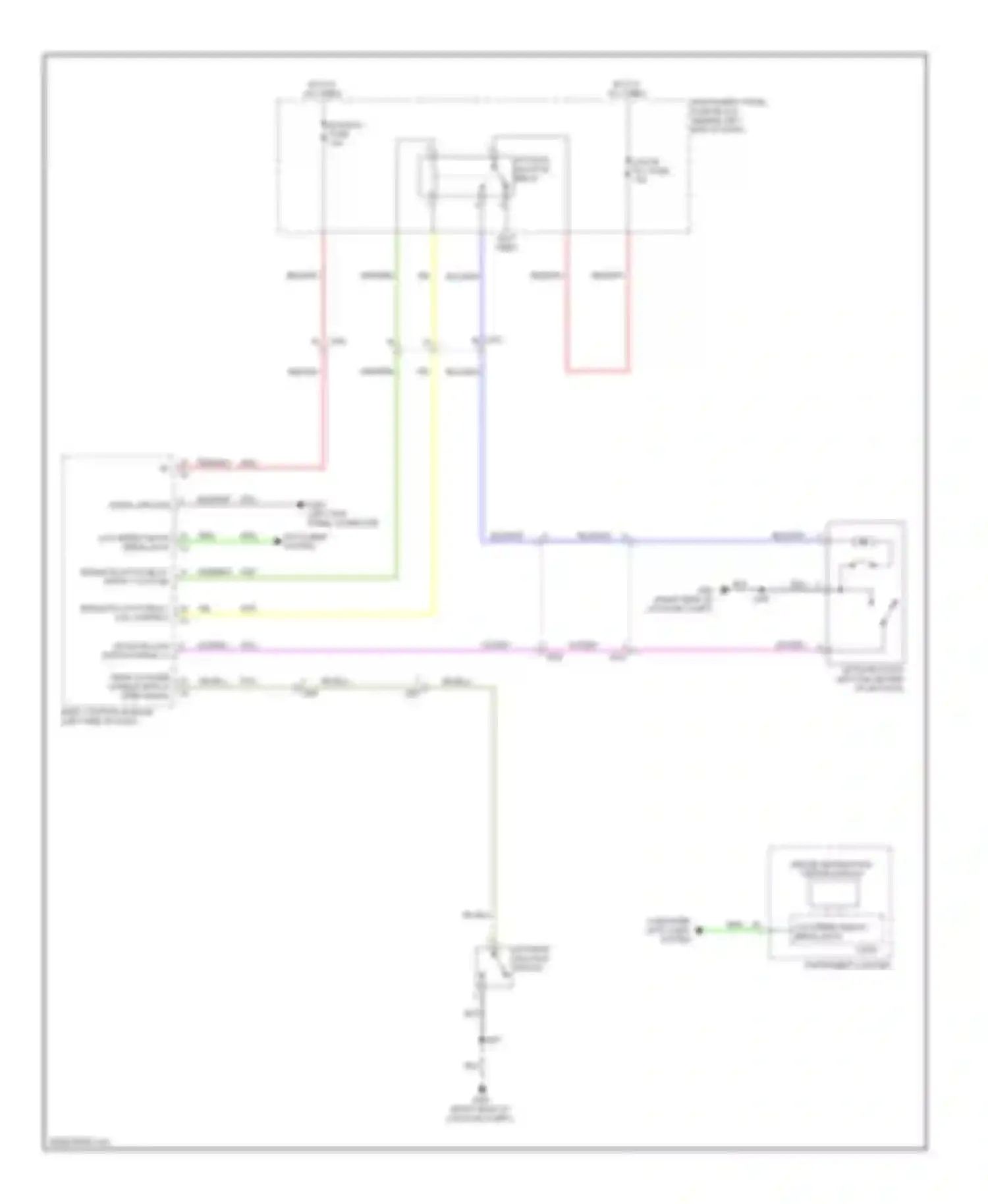 Encore Buick I (2012-2016): Liftgate release circuit