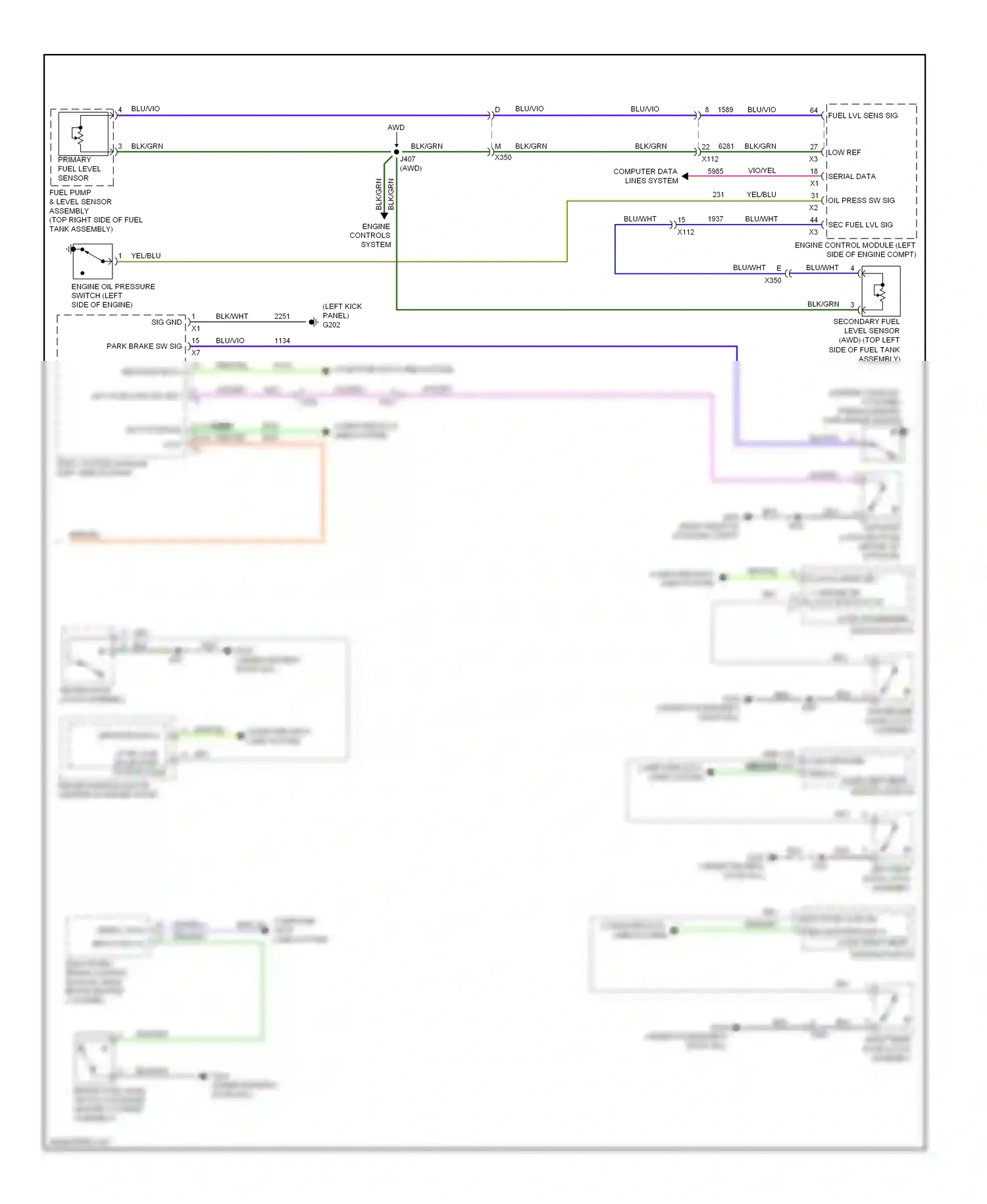 Buick Encore I (2012-2016) (awd) wiring diagram  (2 of 3)