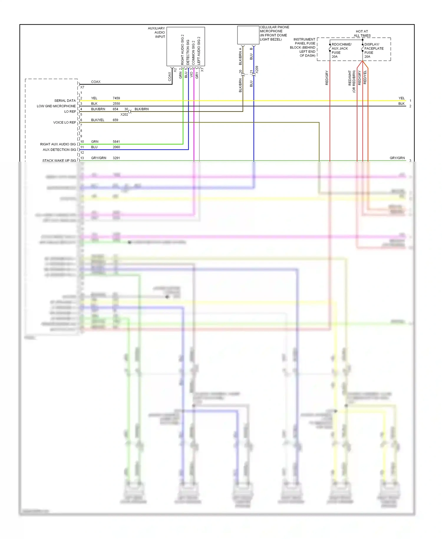 Buick Encore I (2012-2016) blu wiring diagram  (28 of 65)