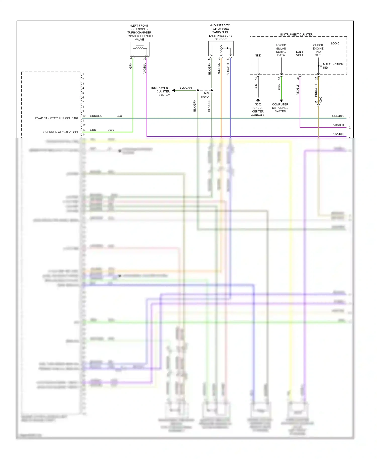 Buick Encore I (2012-2016) blu wiring diagram  (19 of 65)