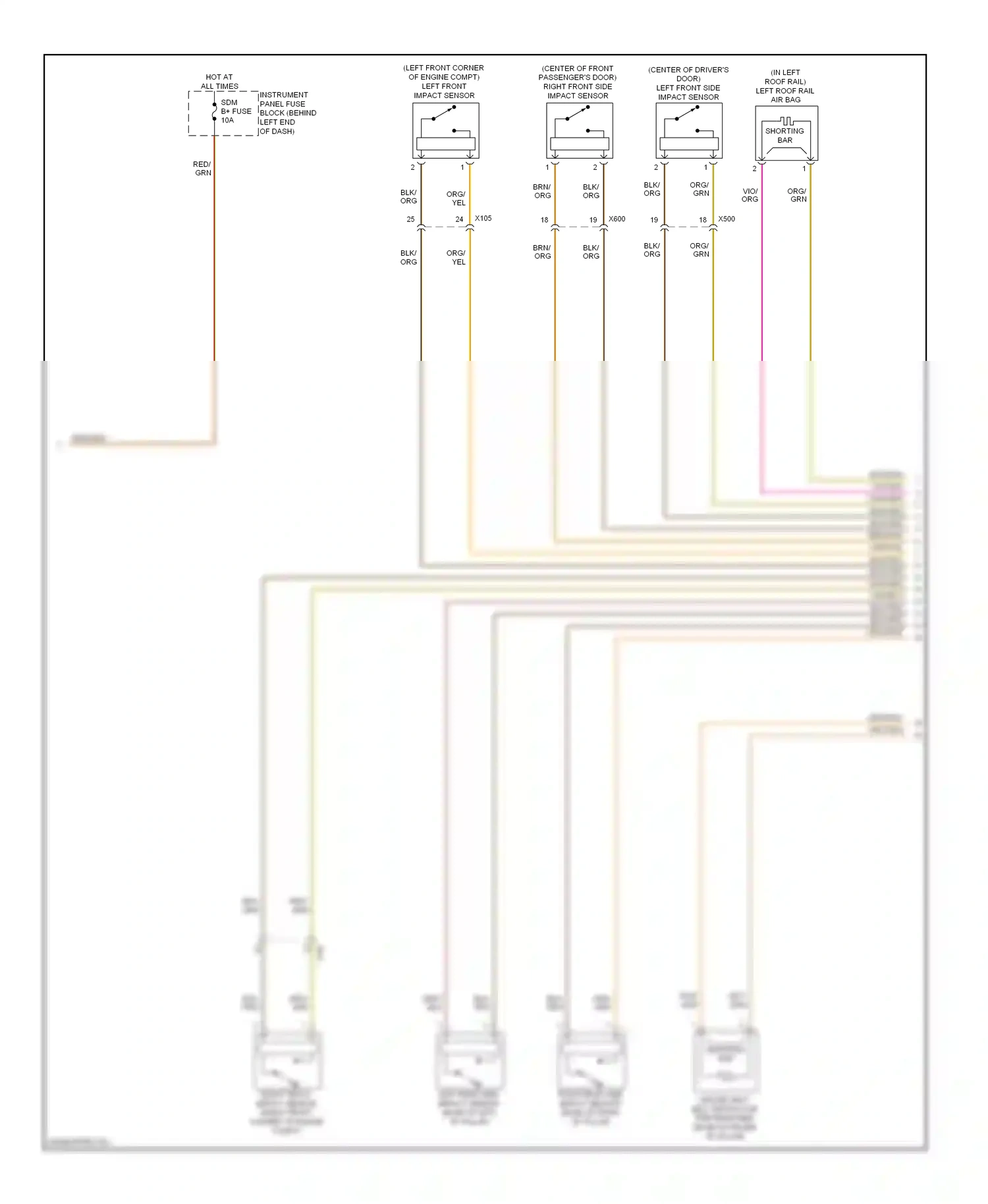 Buick Encore I (2012-2016) blu wiring diagram  (64 of 65)