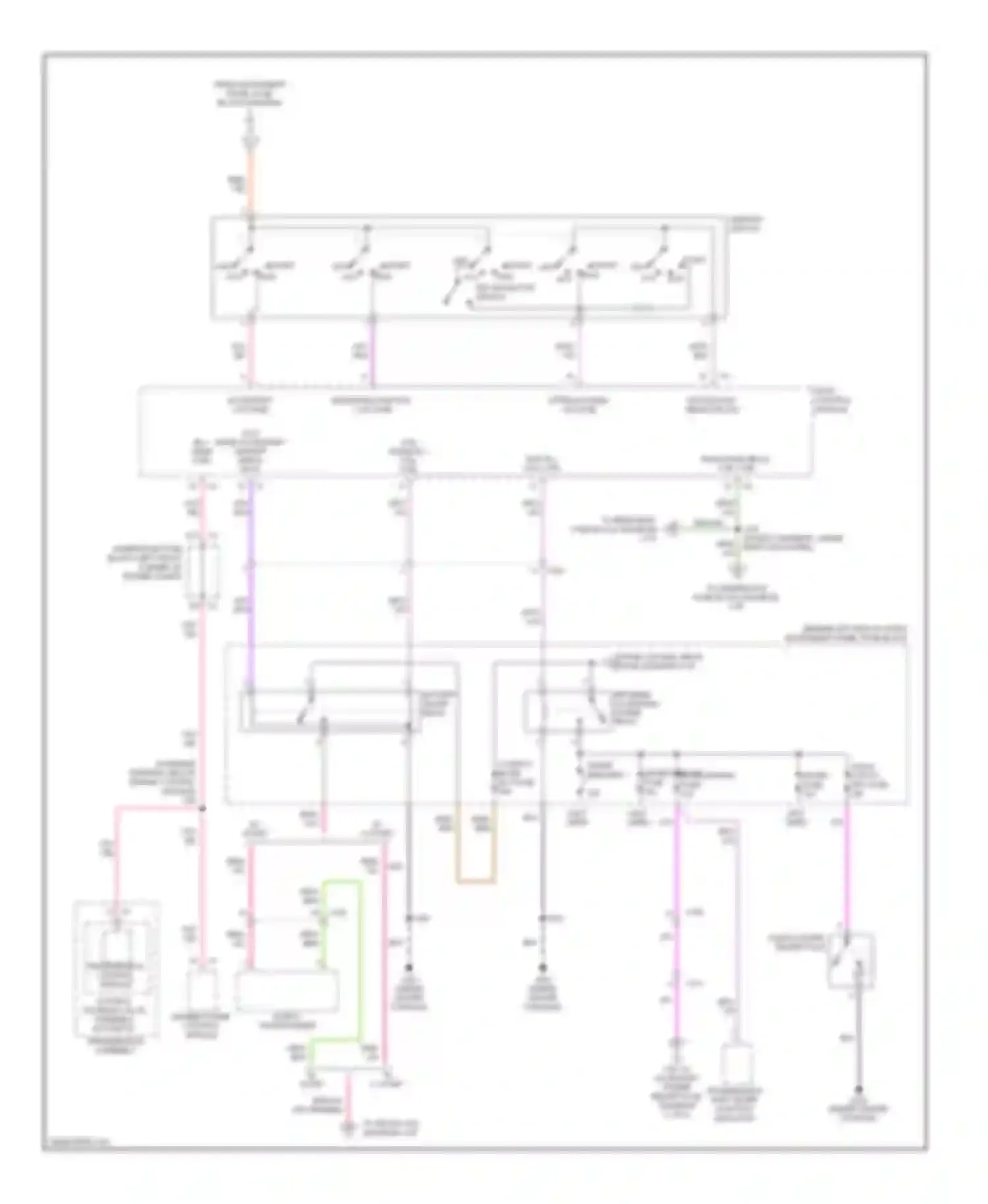 Wiring diagram cigar lighter receptacle for Buick Encore I (2012-2016) (1 of 1)