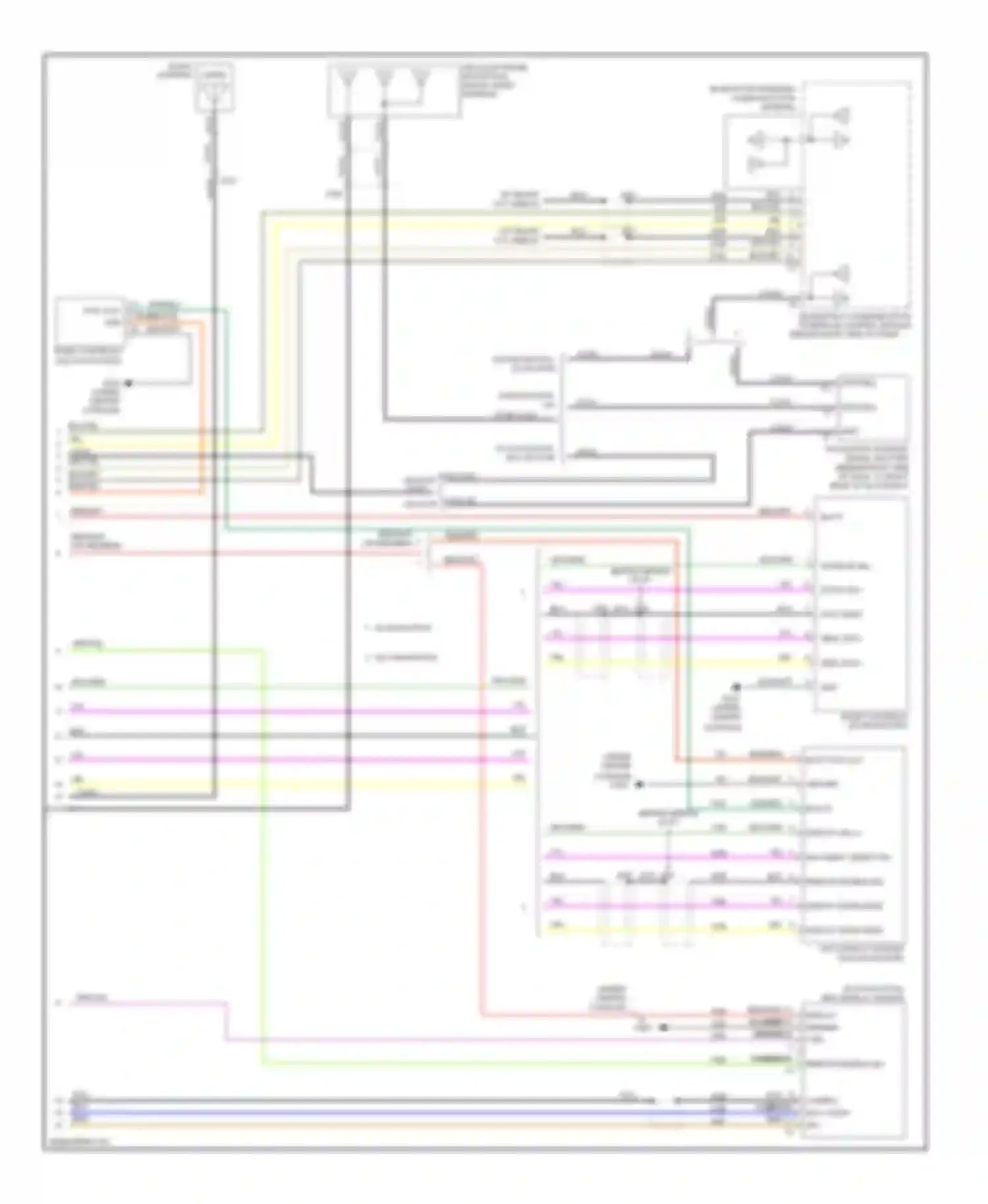 Wiring diagram coax w/o on star coax coax w/ on star for Buick Encore I (2012-2016) (1 of 2)