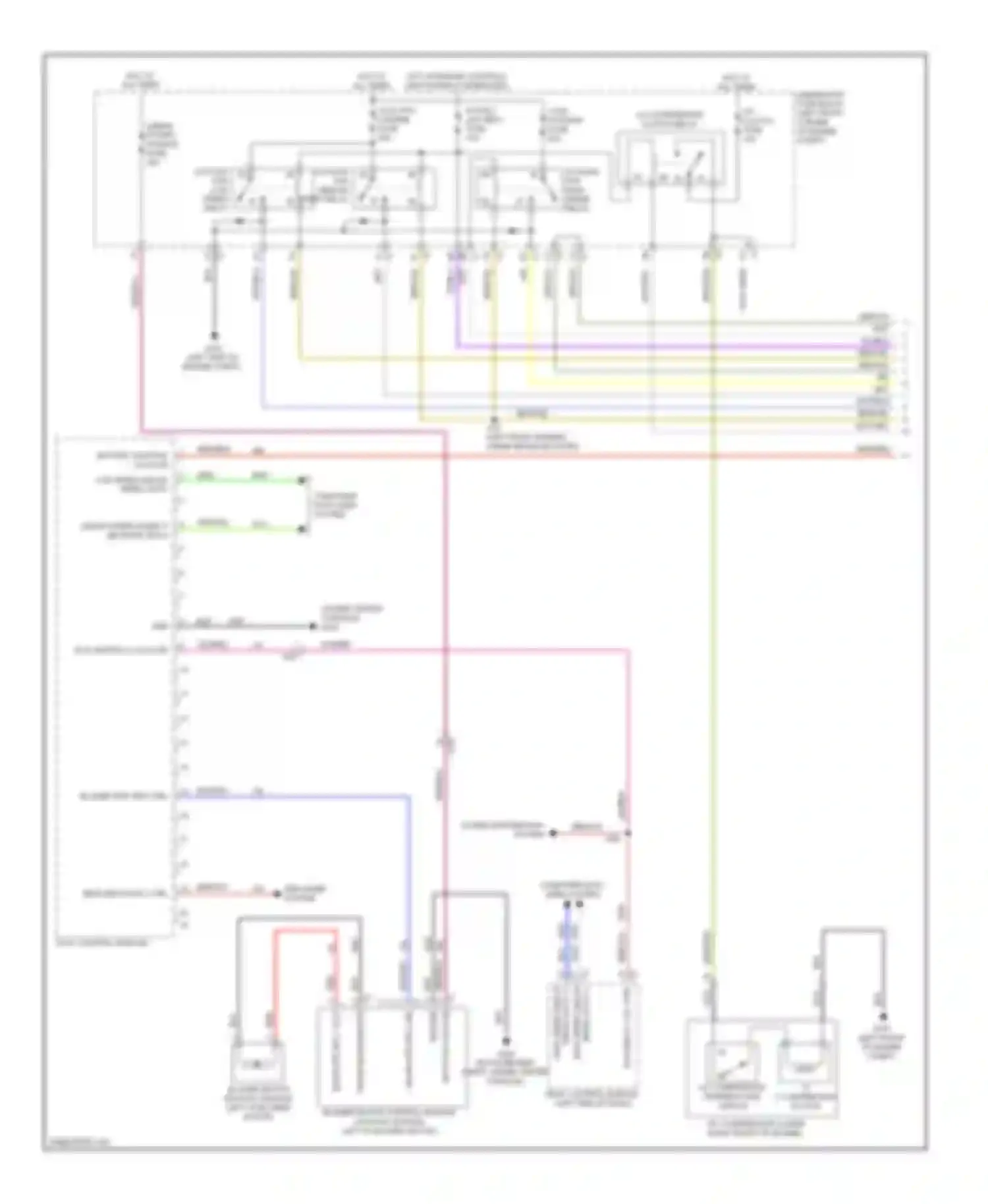 Wiring diagram cooling fan low speed relay for Buick Encore I (2012-2016) (3 of 3)