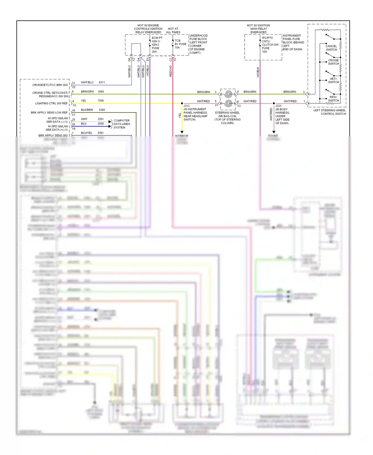 Buick Encore I (2012-2016) engine control module (left side of engine compt) wiring diagram  (4 of 14)