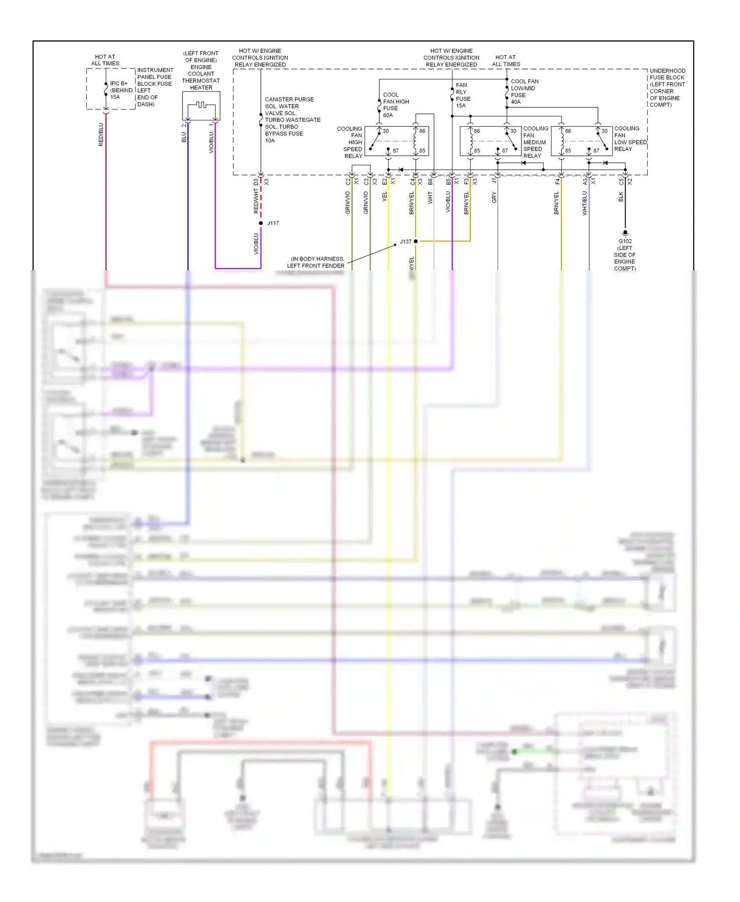 Buick Encore I (2012-2016) engine control module (left side of engine compt) wiring diagram  (3 of 14)