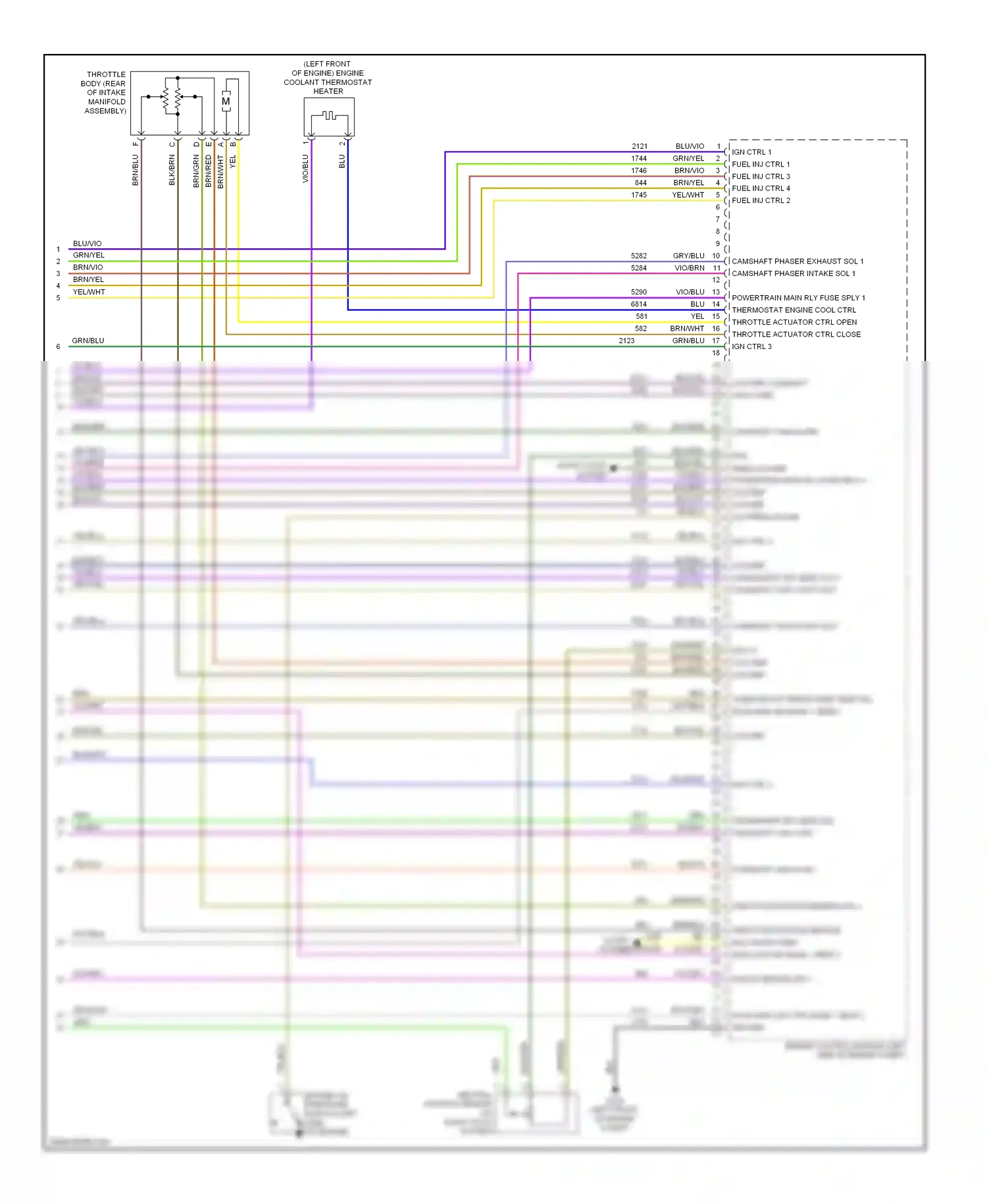 Buick Encore I (2012-2016) engine control module (left side of engine compt) wiring diagram  (10 of 14)