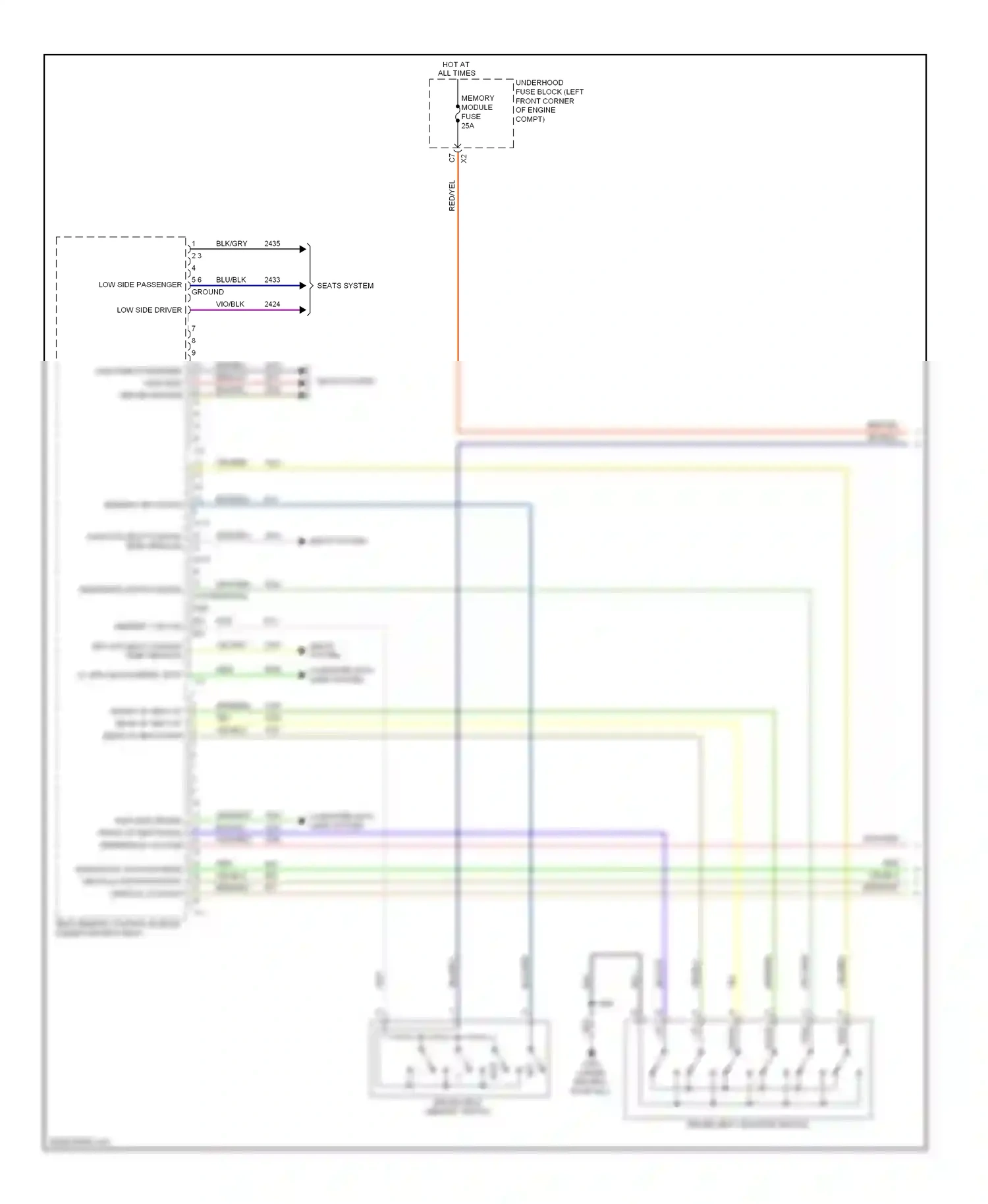 Buick Encore I (2012-2016) exit wiring diagram  (1 of 2)