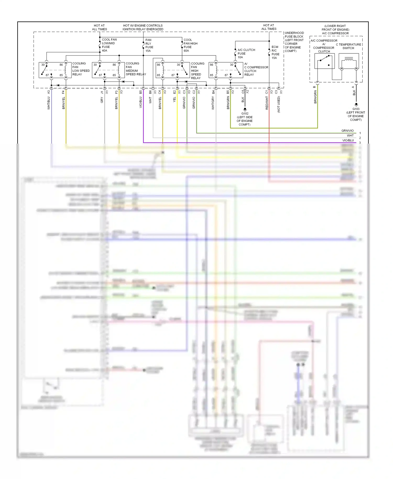 Buick Encore I (2012-2016) fuse wiring diagram  (1 of 13)