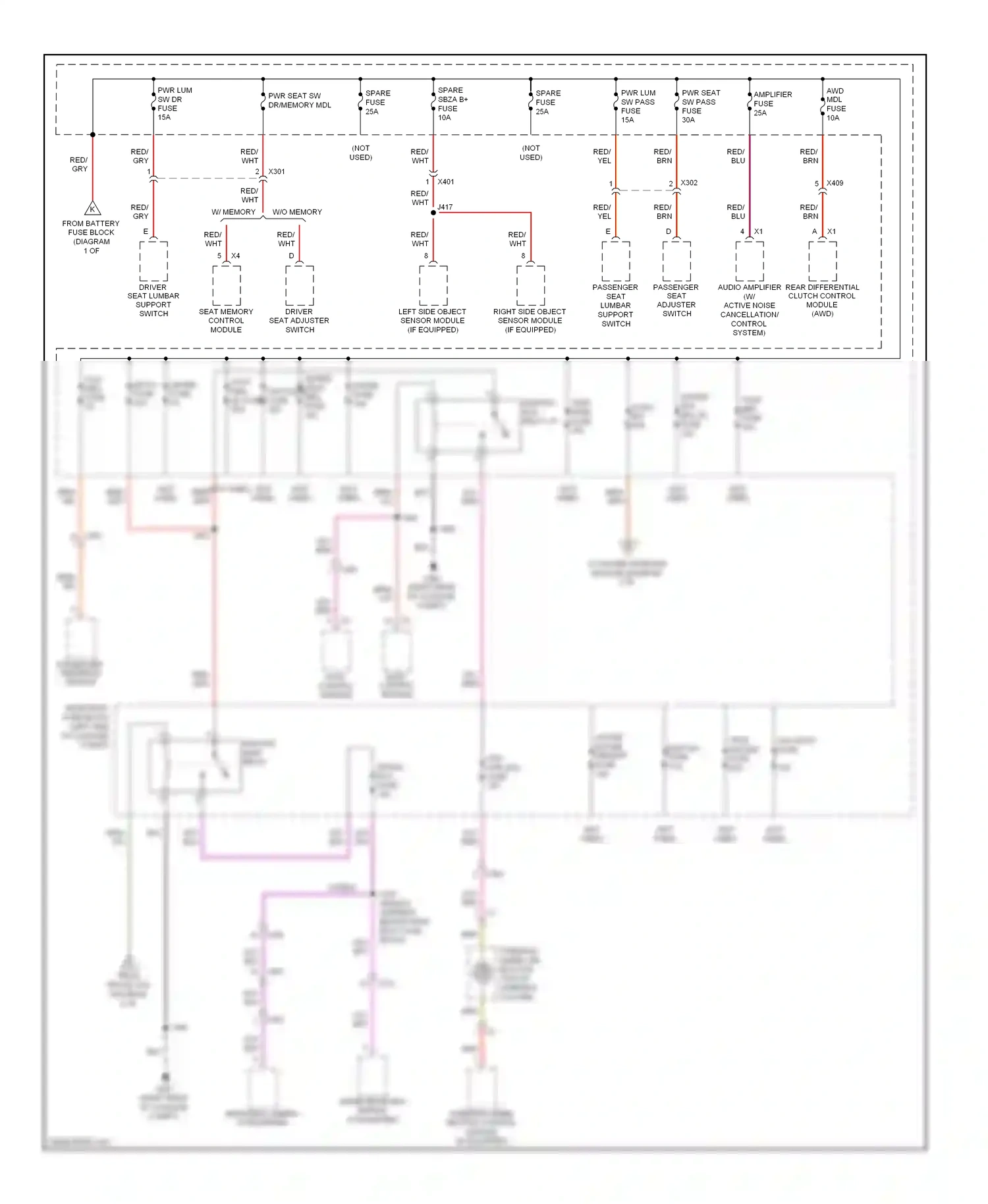 Buick Encore I (2012-2016) fuse wiring diagram  (9 of 13)
