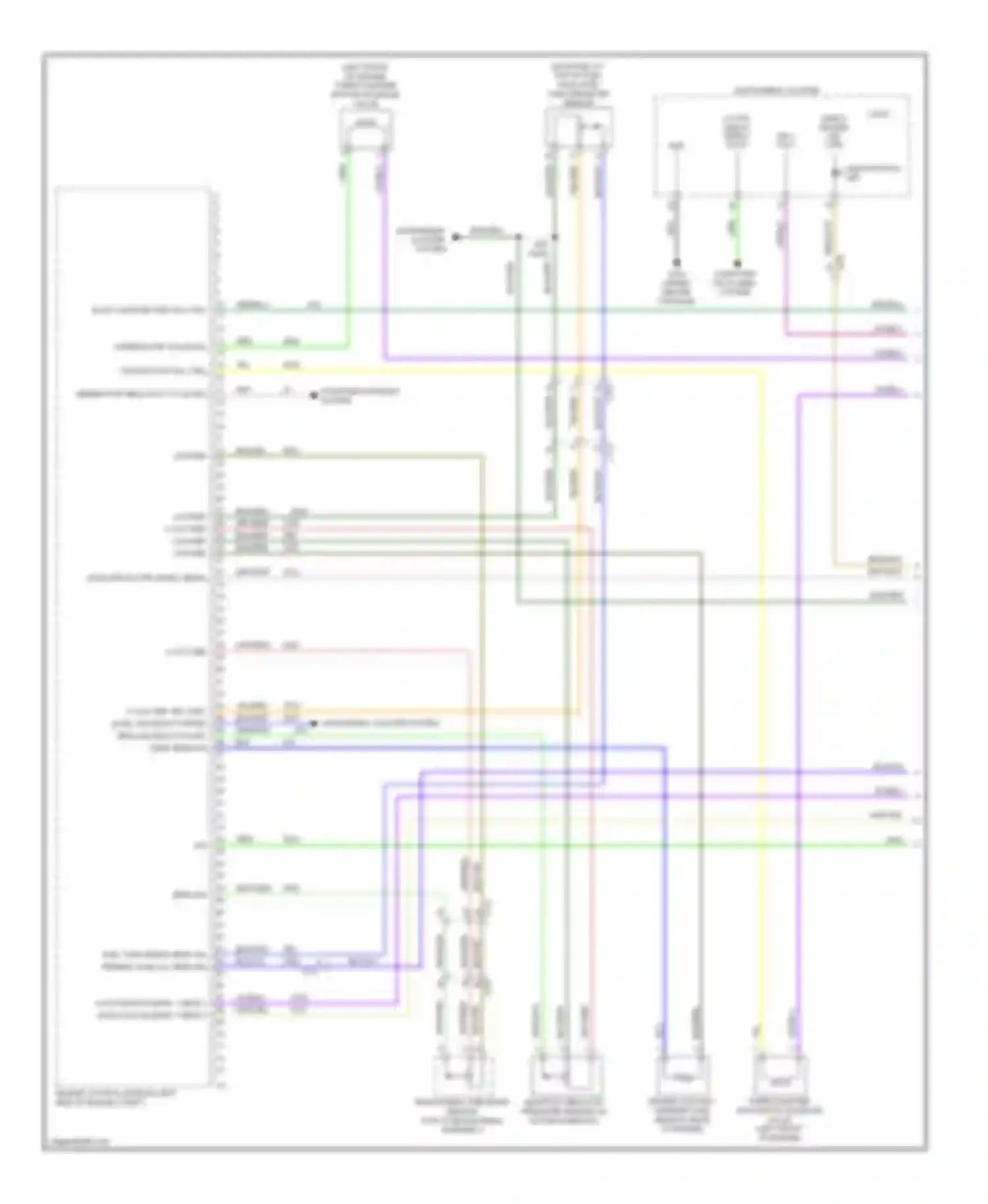Wiring diagram instrument cluster system for Buick Encore I (2012-2016) (1 of 1)