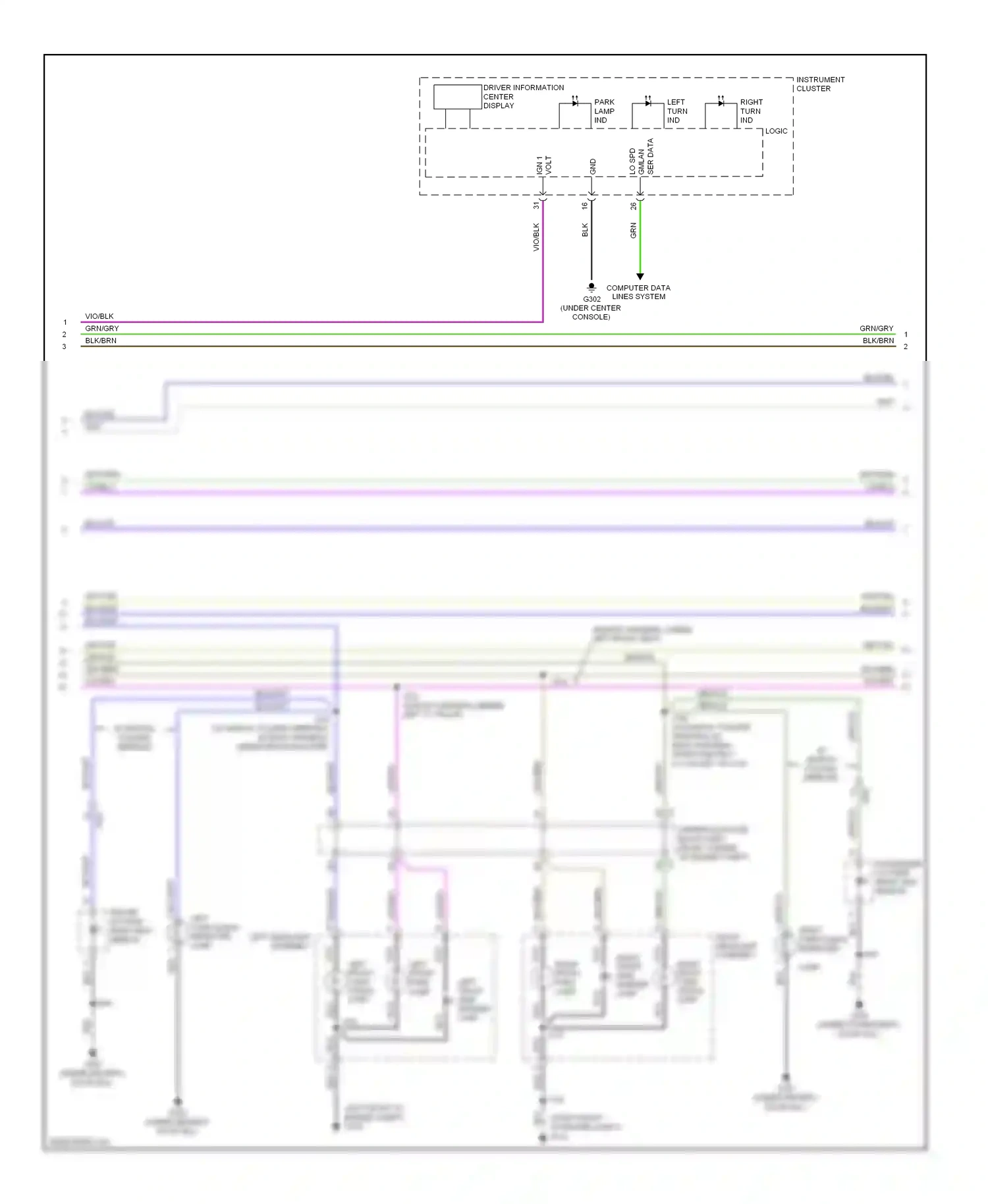 Buick Encore I (2012-2016) lamp wiring diagram  (1 of 1)