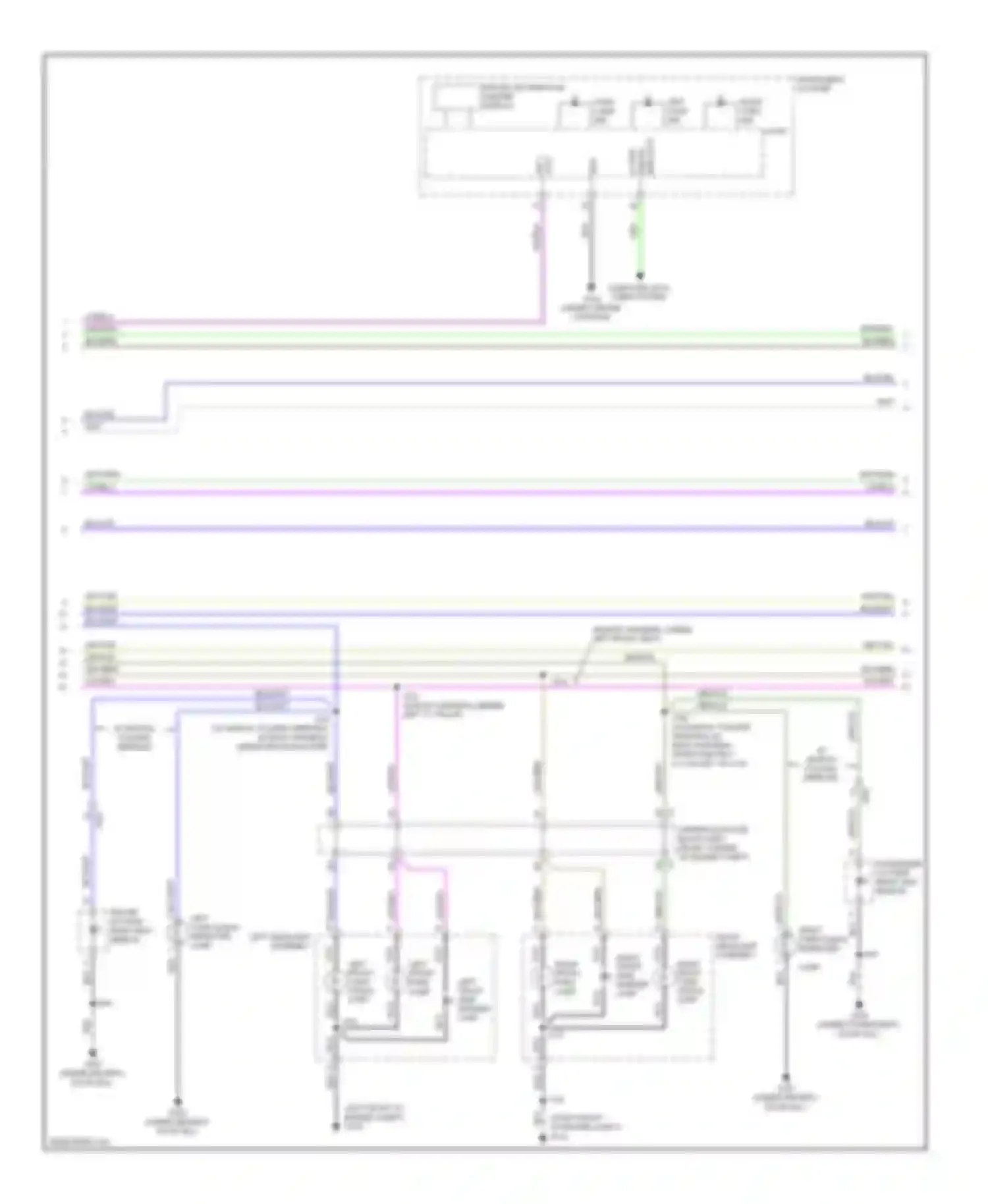 Wiring diagram left front park lamp for Buick Encore I (2012-2016) (1 of 2)