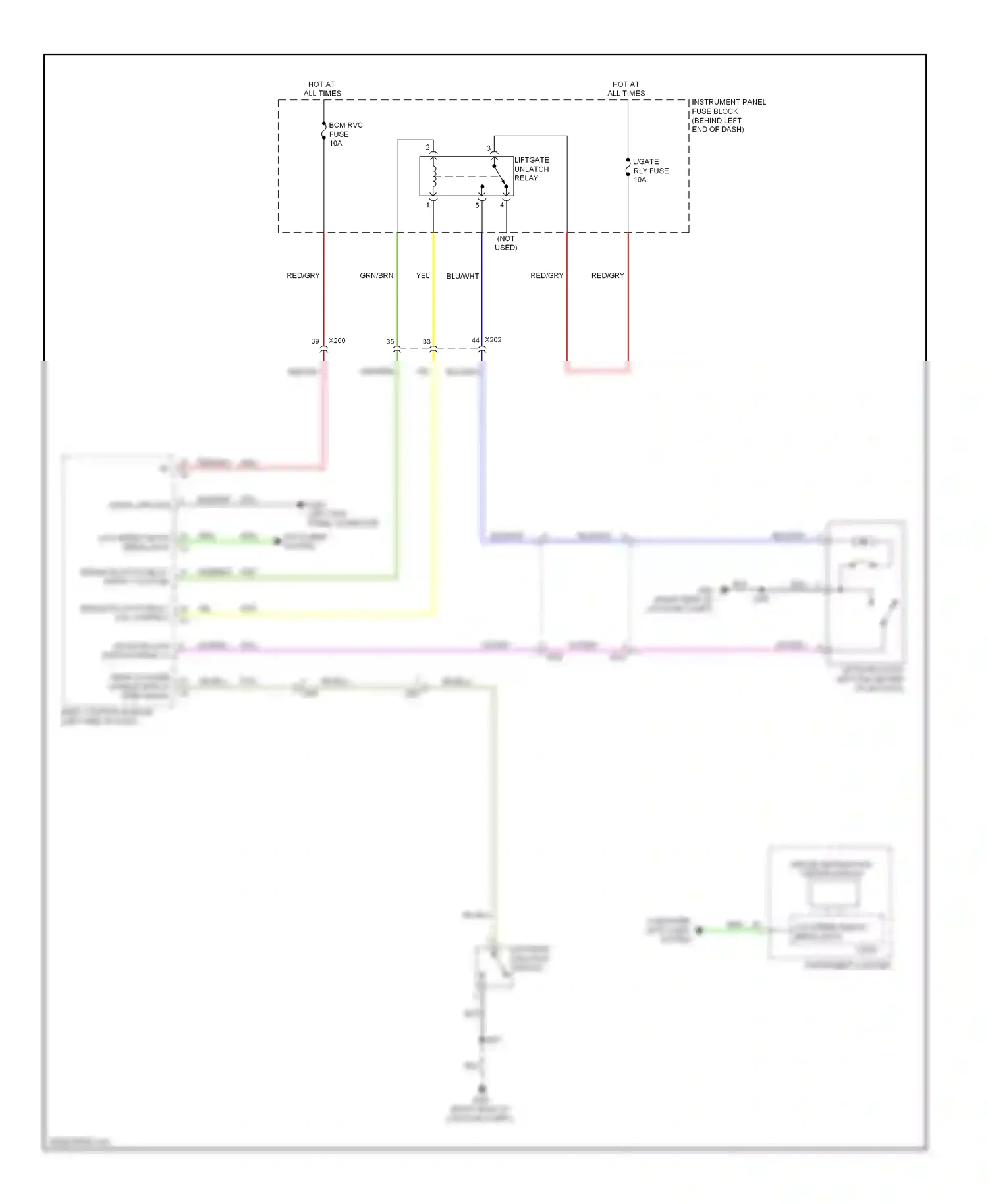 Buick Encore I (2012-2016) (left kick panel) computer data lines system wiring diagram  (1 of 1)