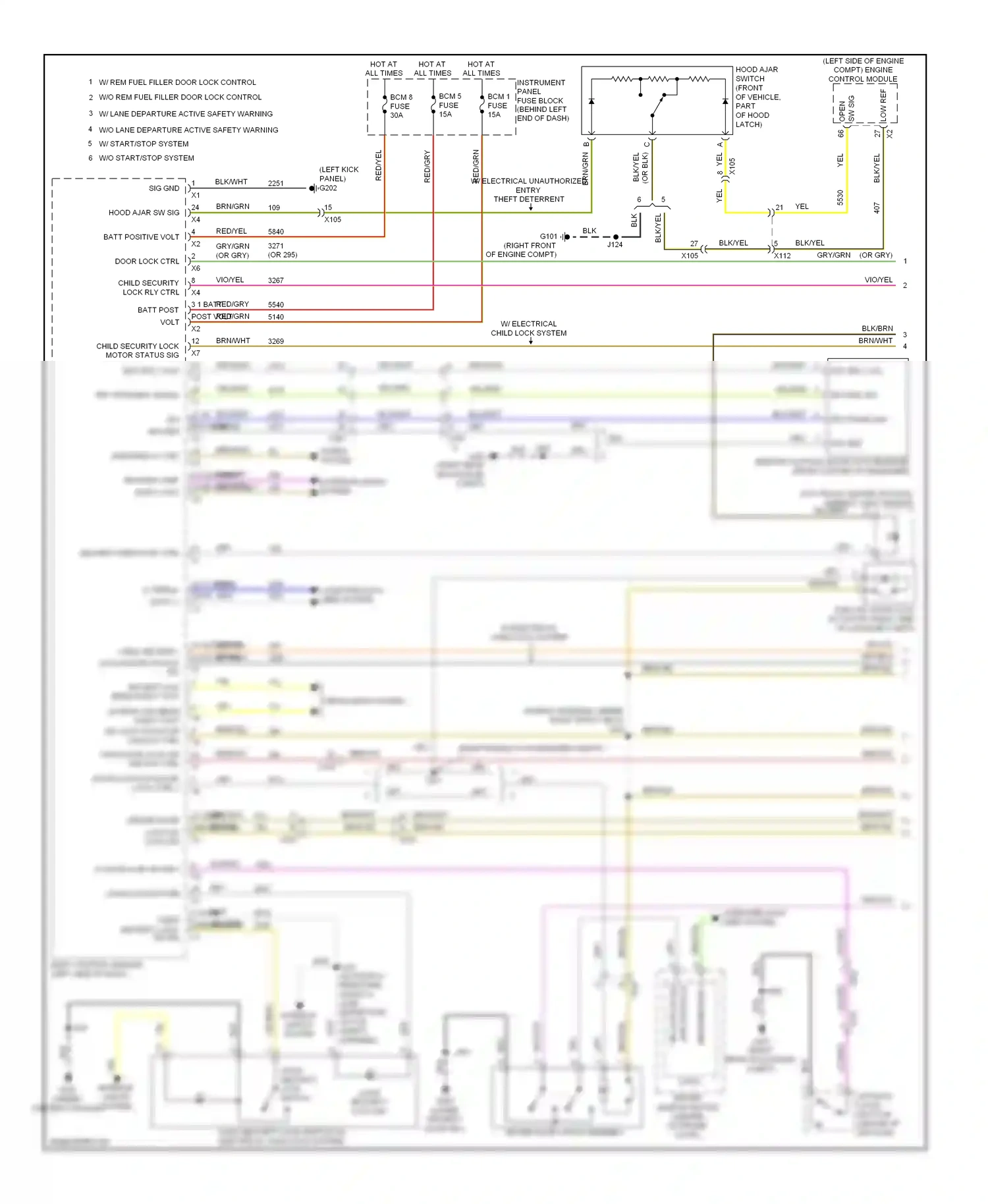 Buick Encore I (2012-2016) (open) wiring diagram  (1 of 3)