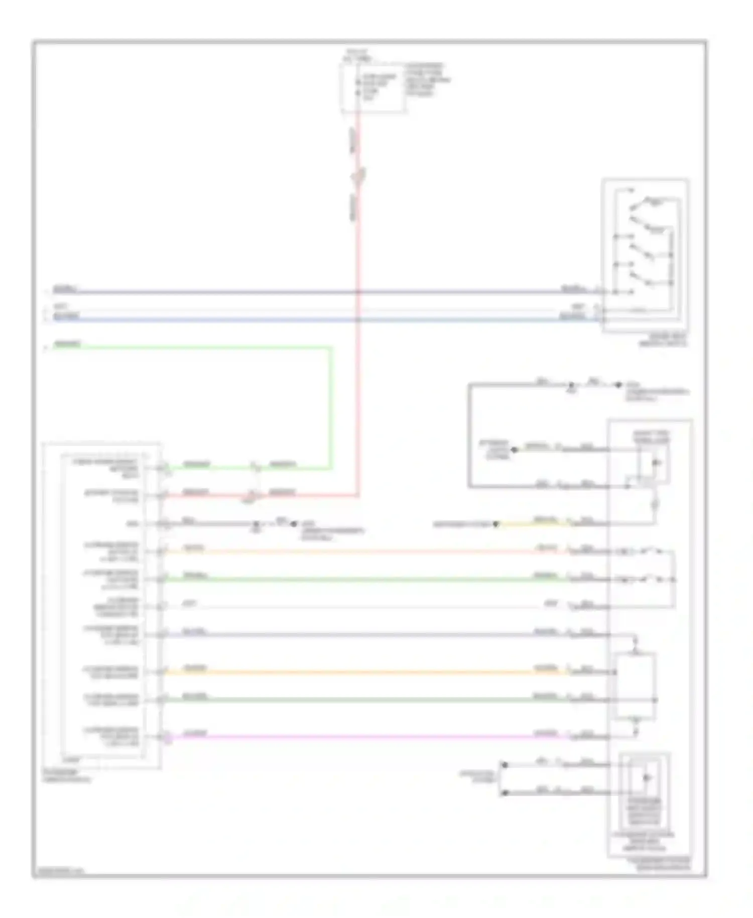 Wiring diagram passenger window switch for Buick Encore I (2012-2016) (4 of 7)