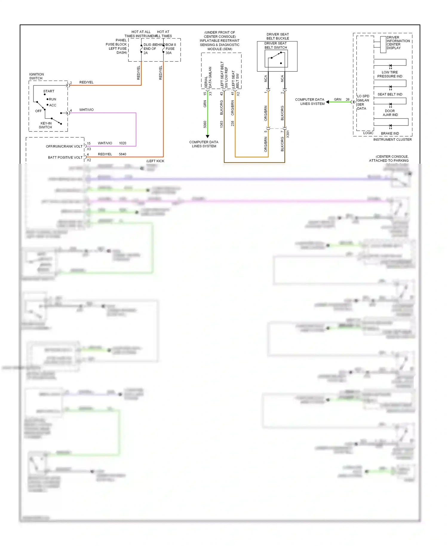 Buick Encore I (2012-2016) (under center console) wiring diagram  (41 of 41)
