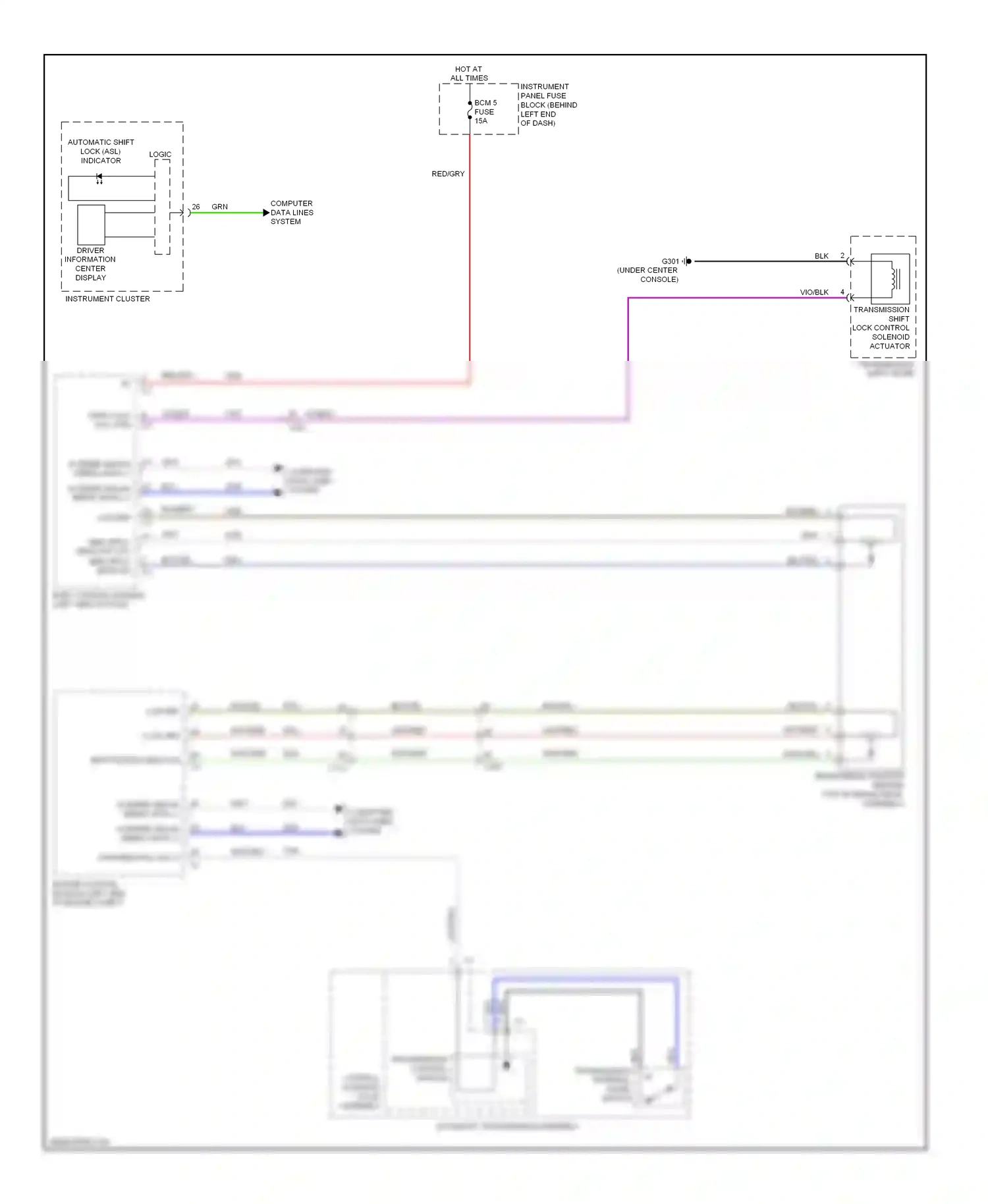 Buick Encore I (2012-2016) (under center console) wiring diagram  (38 of 41)