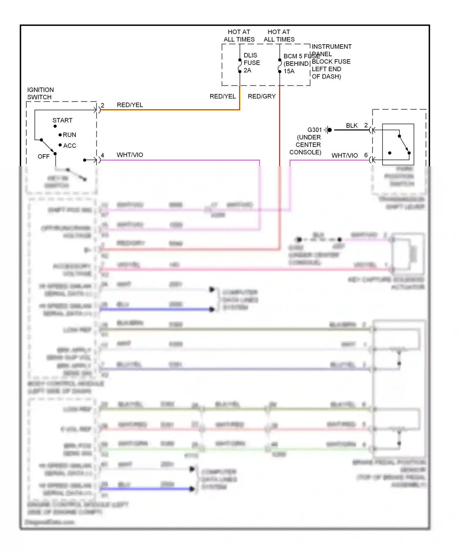 Buick Encore I (2012-2016) (under center console) wiring diagram  (32 of 41)