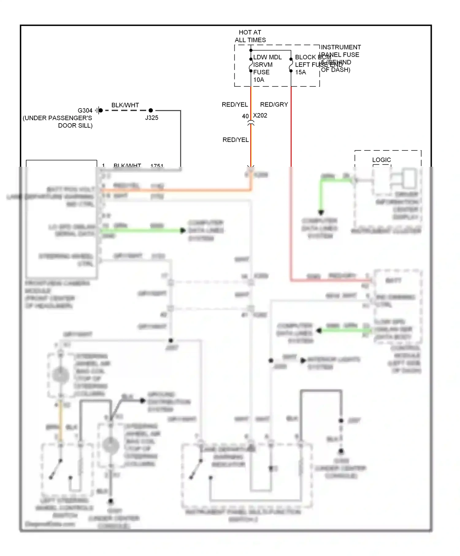 Buick Encore I (2012-2016) (under center console) wiring diagram  (23 of 41)