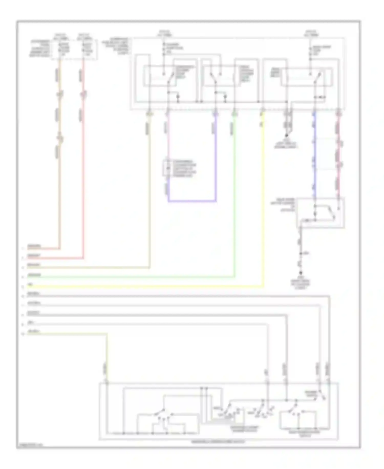 Wiring diagram windshield wiper/ washer switch for Buick Encore I (2012-2016) (1 of 1)