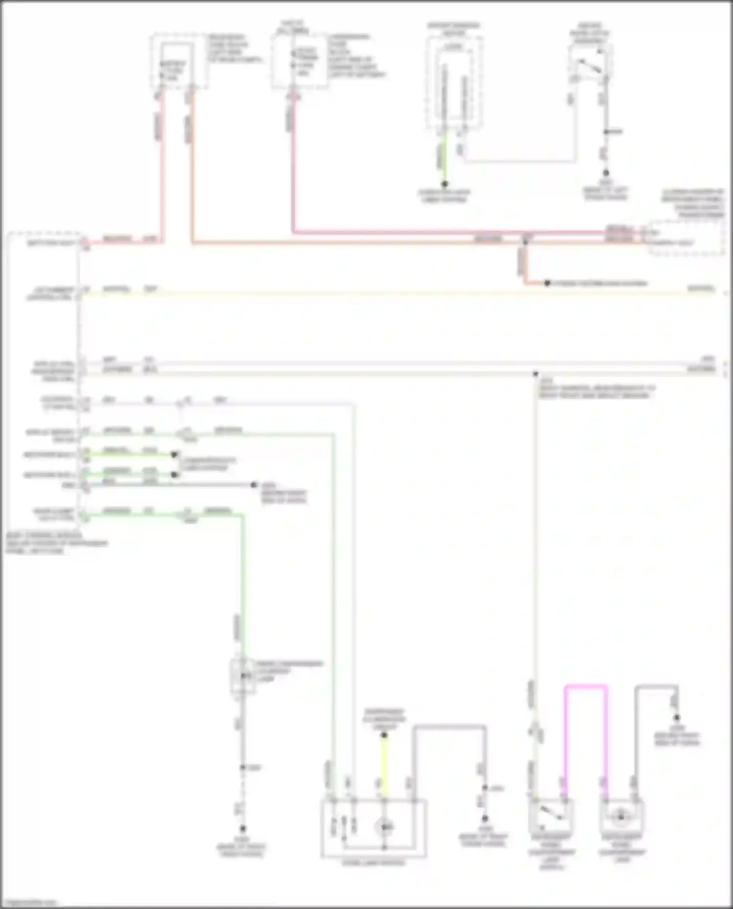 Envision Buick I (2016-2018): Courtesy lamps circuit (1 of 3)