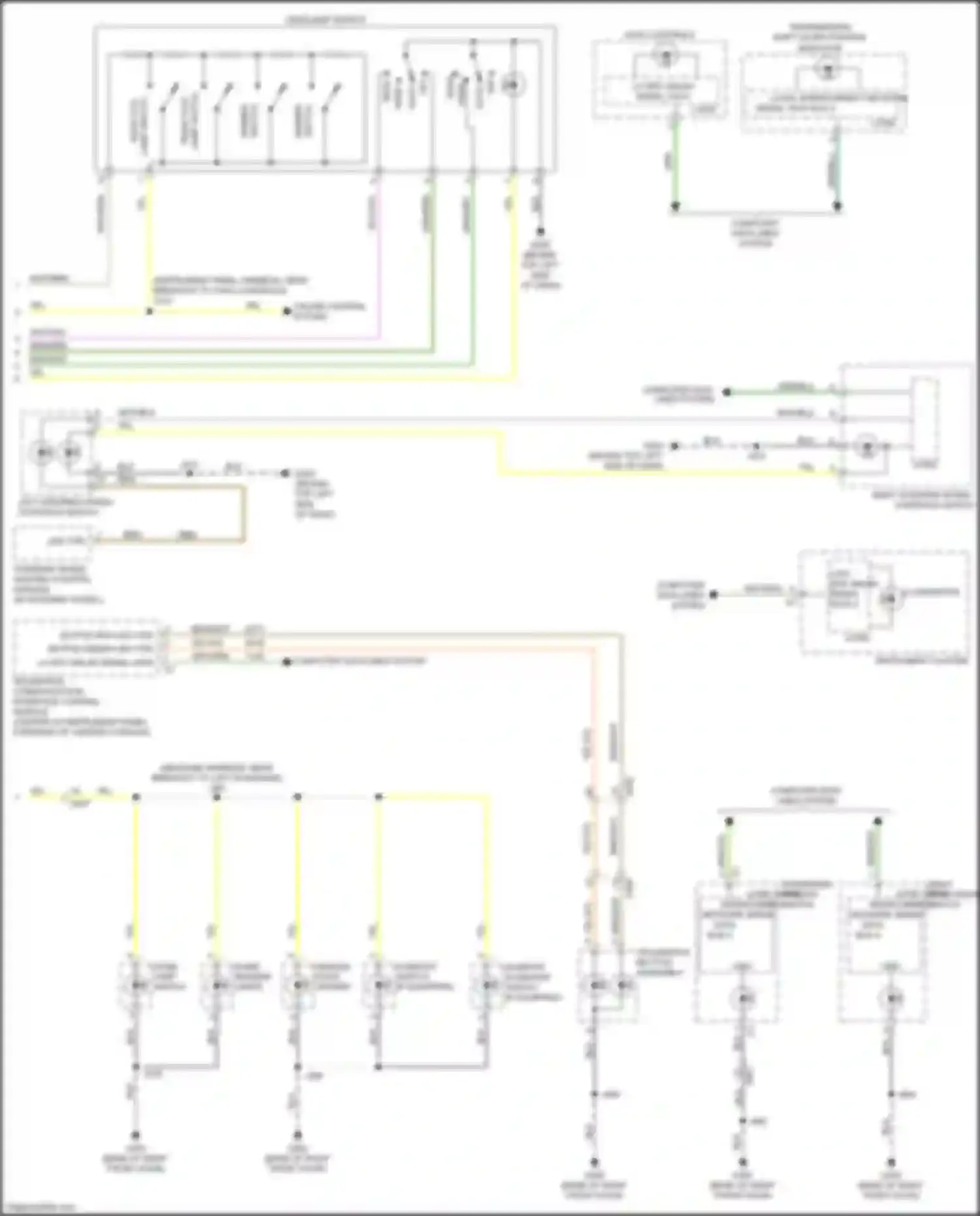 Envision Buick I (2016-2018): Instrument illumination circuit (2 of 2)
