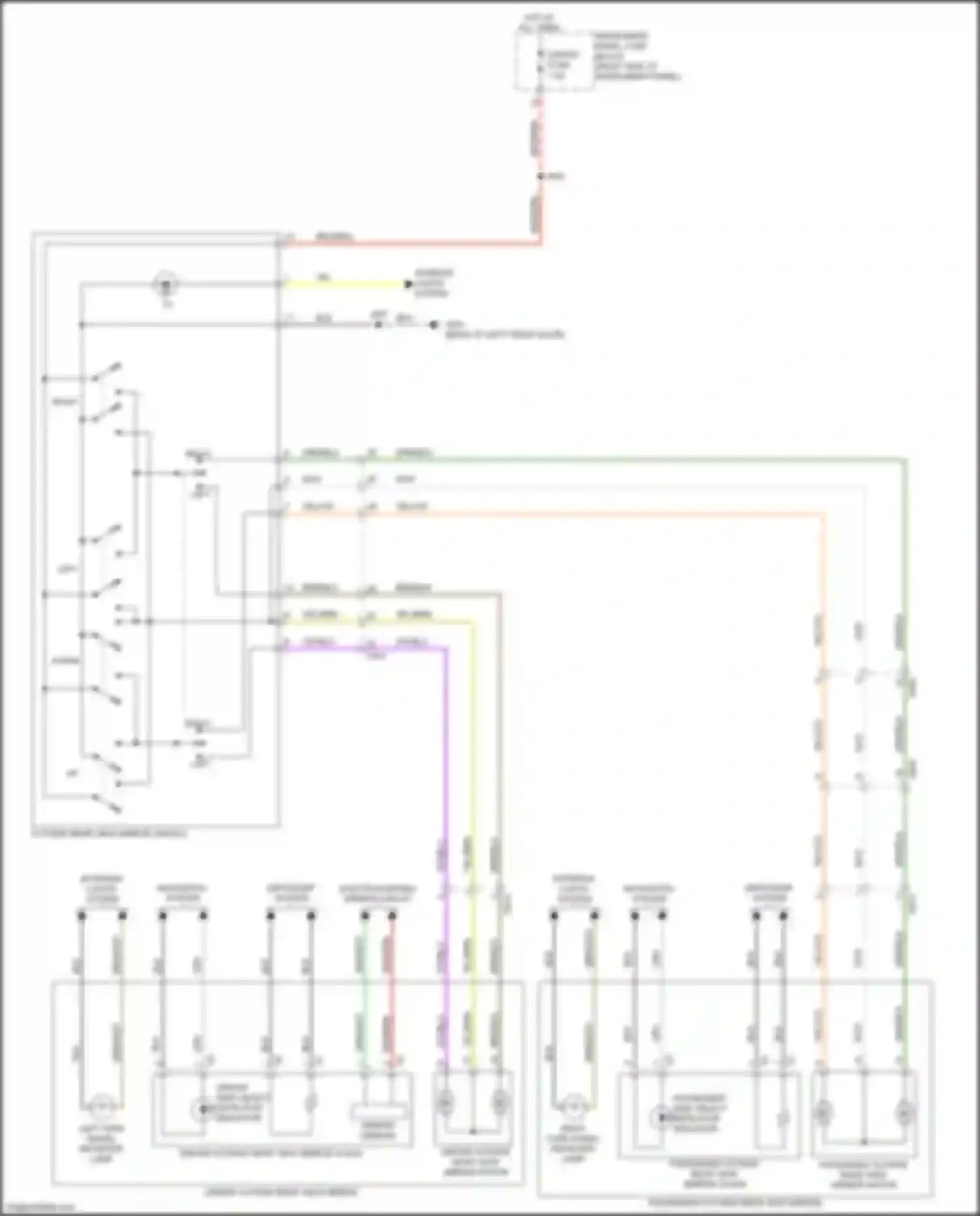 Envision Buick I (2016-2018): Power mirrors circuit