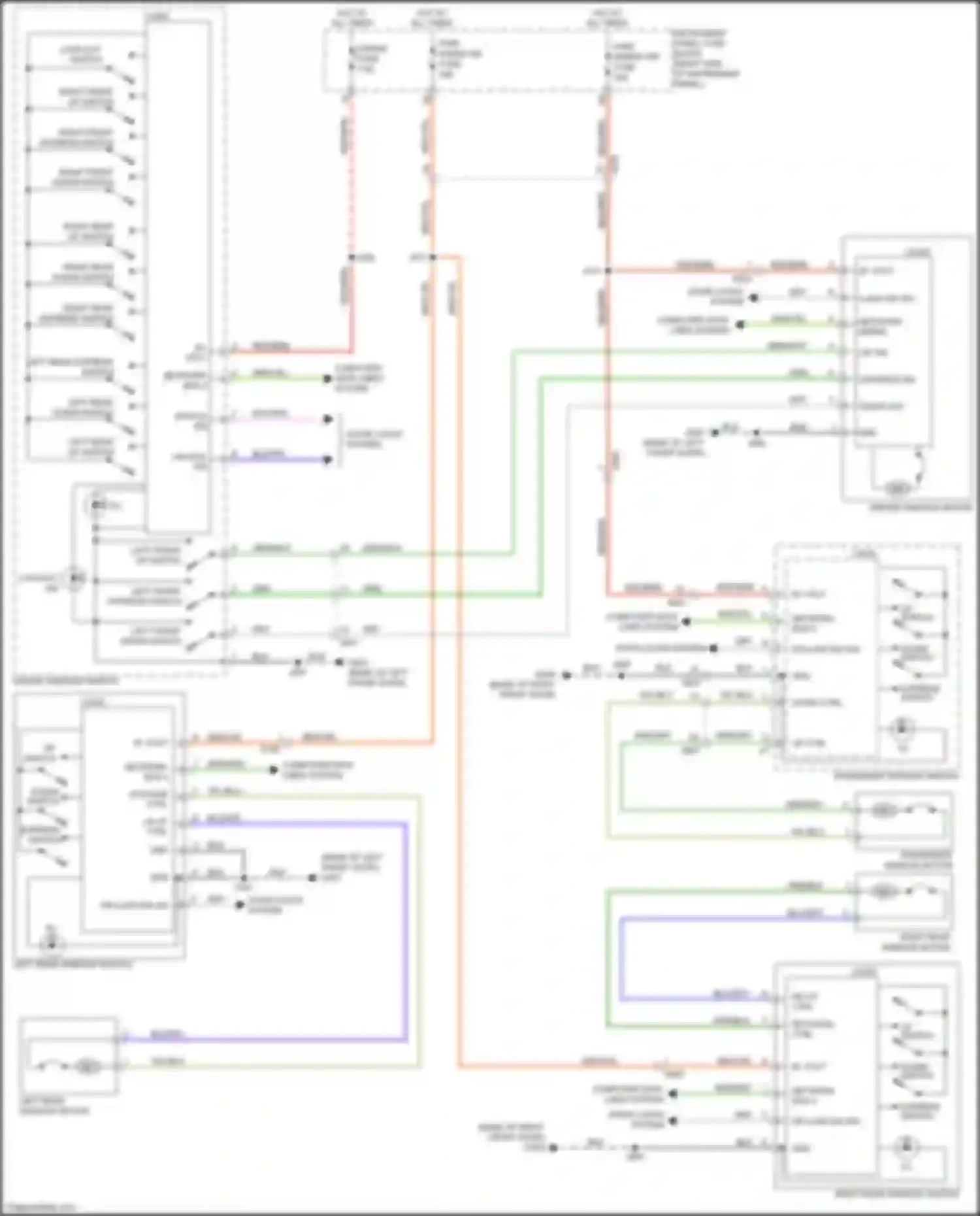Envision Buick I (2016-2018): Power windows circuit