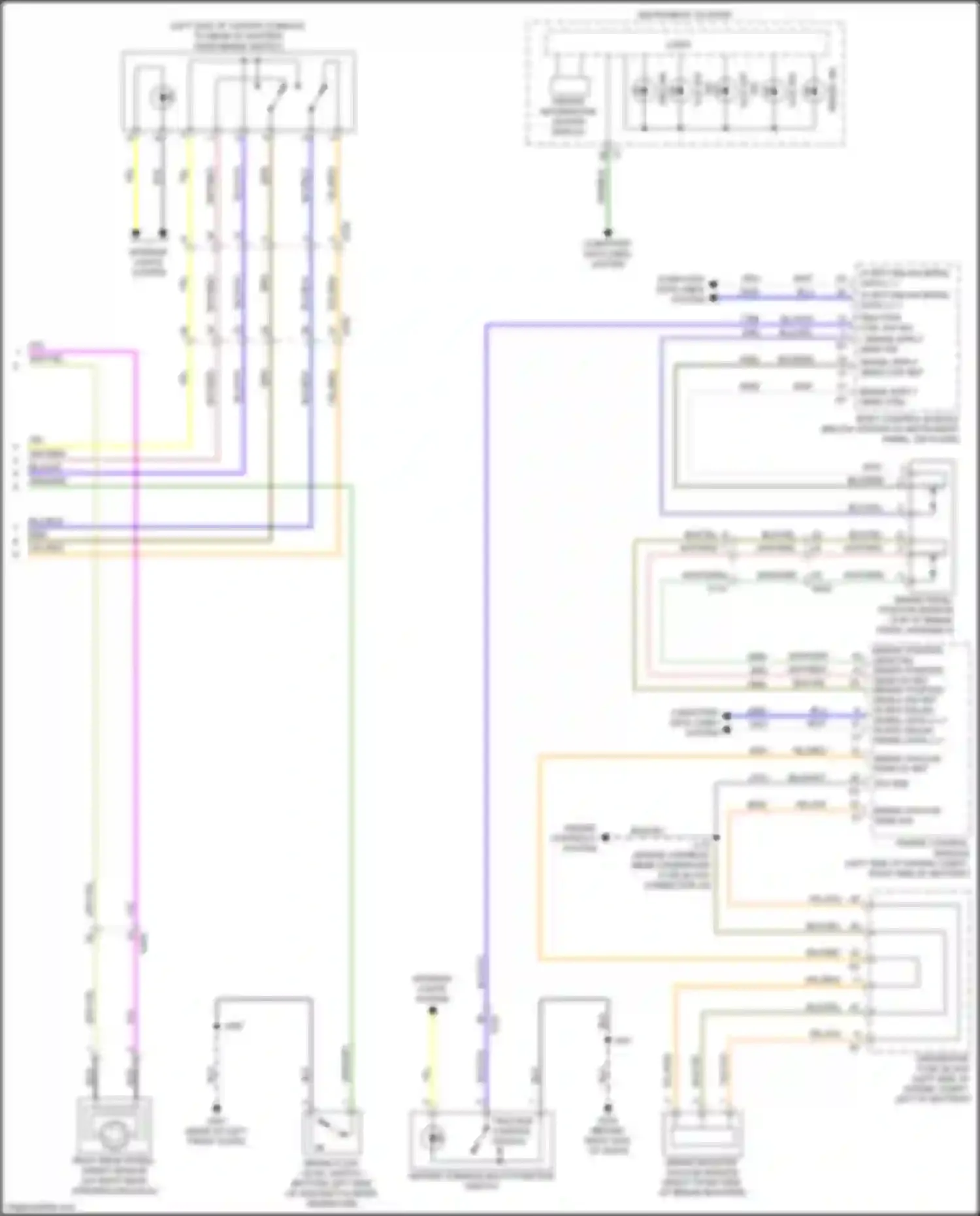 Wiring diagram brake ind for Buick Envision I (2016-2018) (1 of 3)