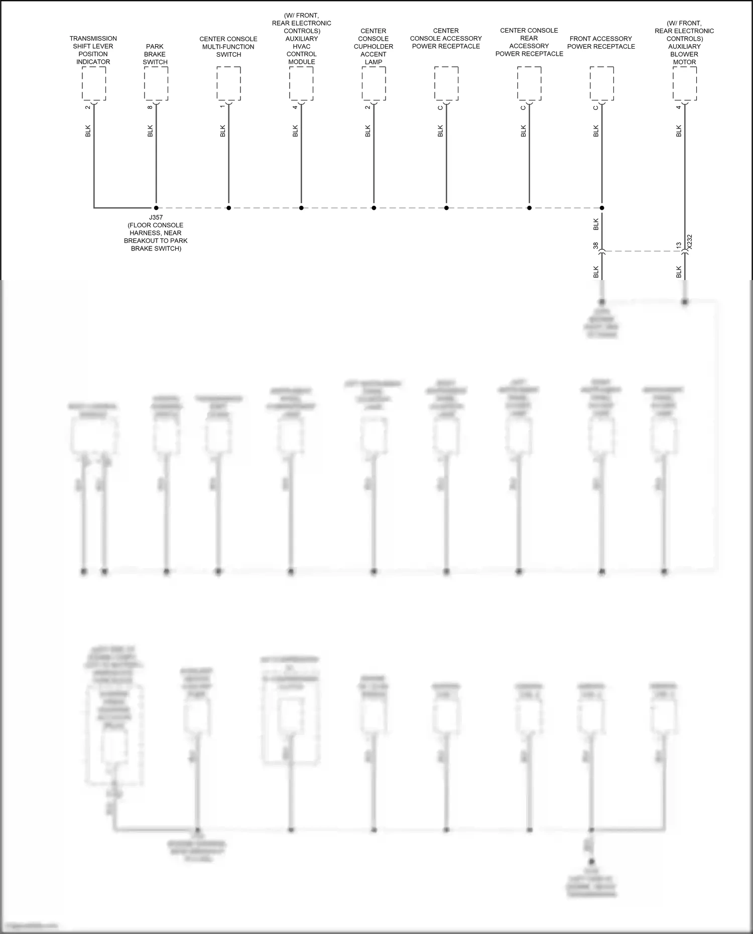 Buick Envision I (2016-2018) center console multi-function switch wiring diagram  (2 of 3)
