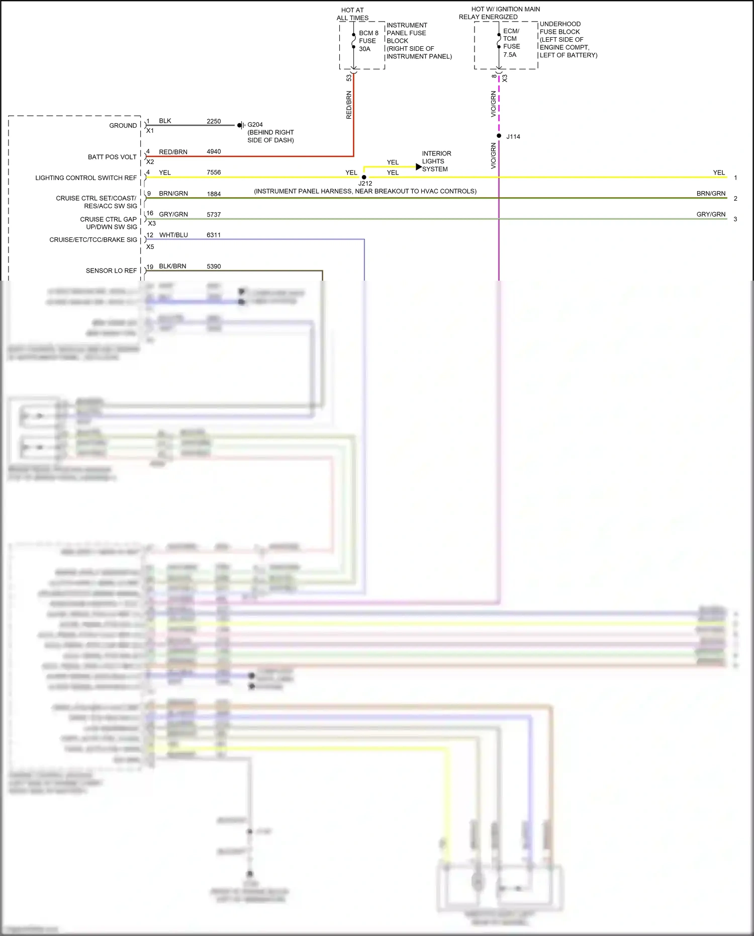 Buick Envision I (2016-2018) computer data lines system wiring diagram  (54 of 86)