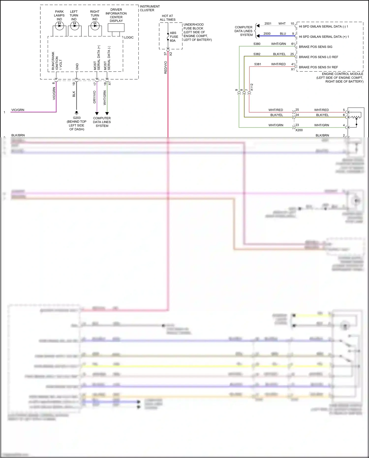 Buick Envision I (2016-2018) computer data lines system wiring diagram  (75 of 86)