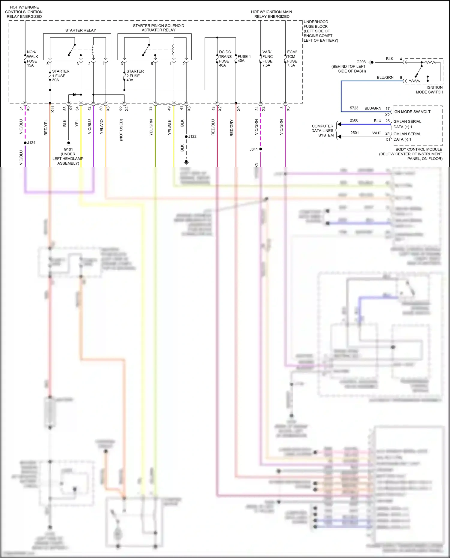 Buick Envision I (2016-2018) computer data lines system wiring diagram  (70 of 86)