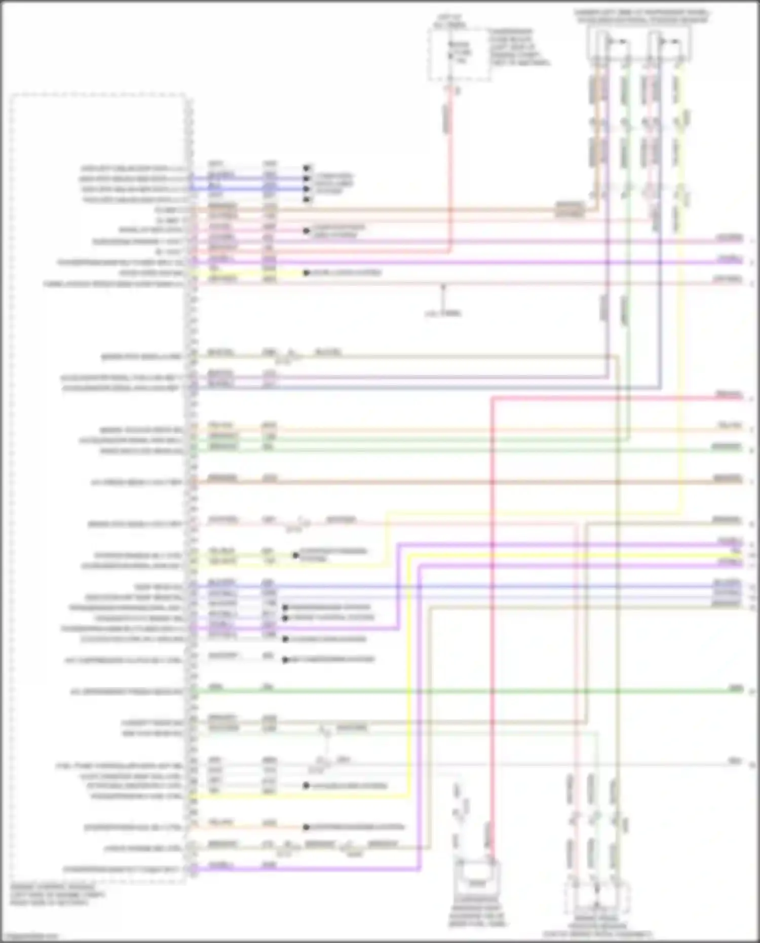 Wiring diagram cruise control system for Buick Envision I (2016-2018) (6 of 7)