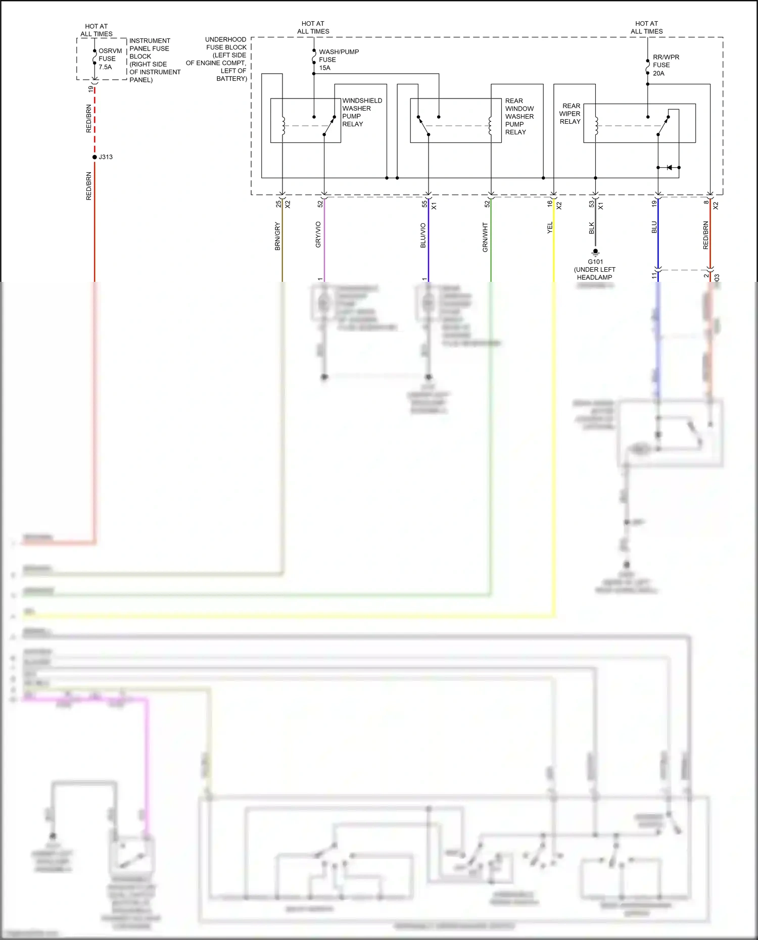 Buick Envision I (2016-2018) delay switch wiring diagram  (1 of 1)