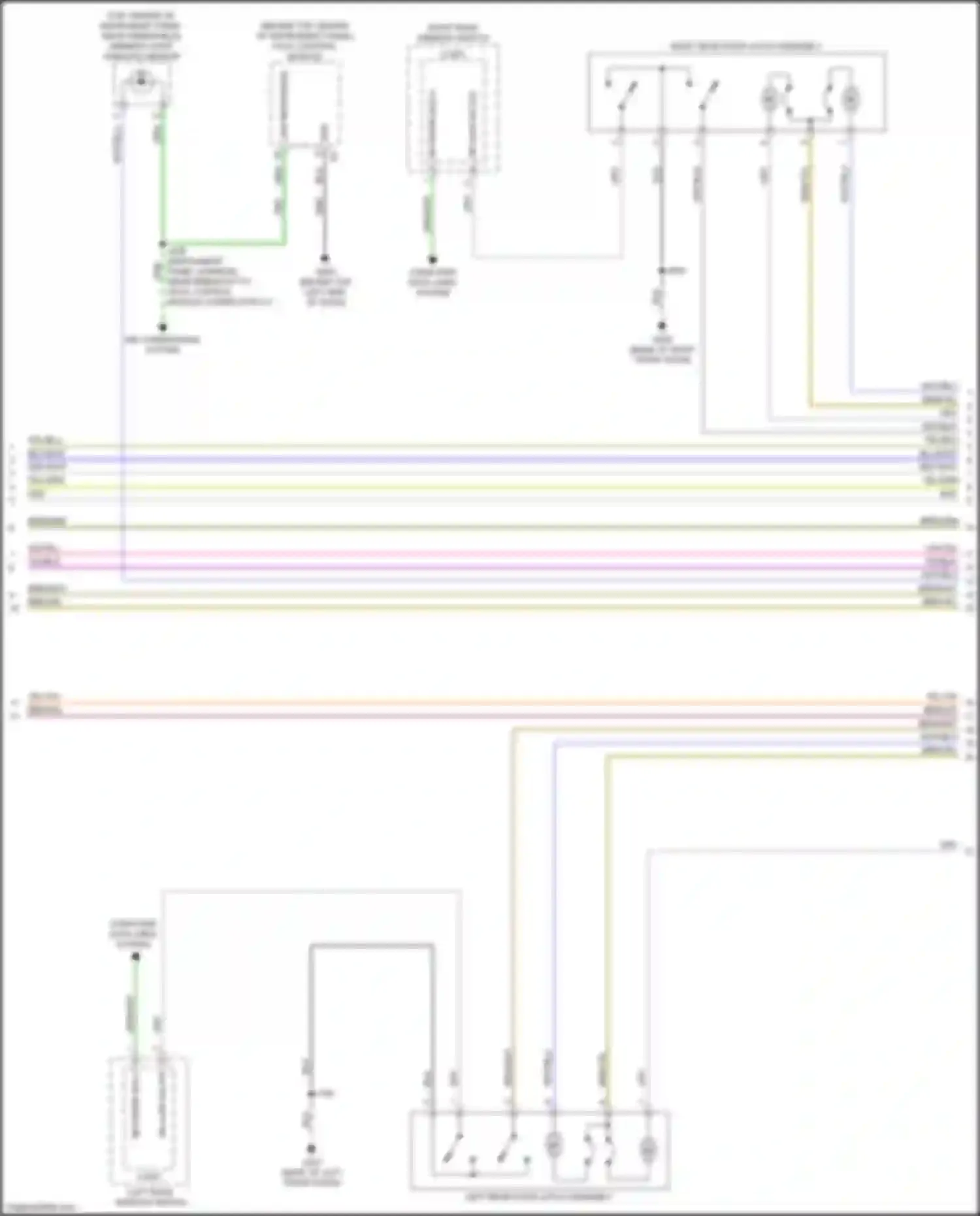 Wiring diagram dr ajar sw sig for Buick Envision I (2016-2018) (1 of 5)