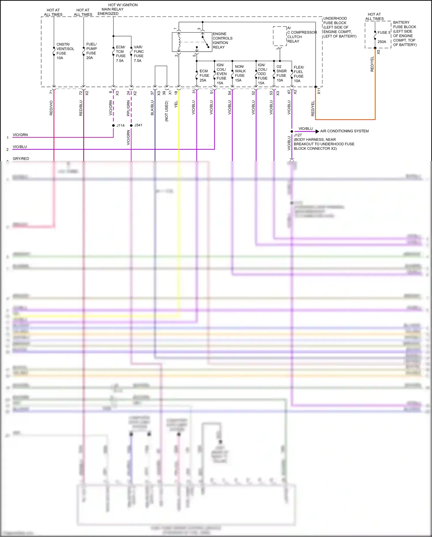 Buick Envision I (2016-2018) engine controls ignition relay wiring diagram  (3 of 4)
