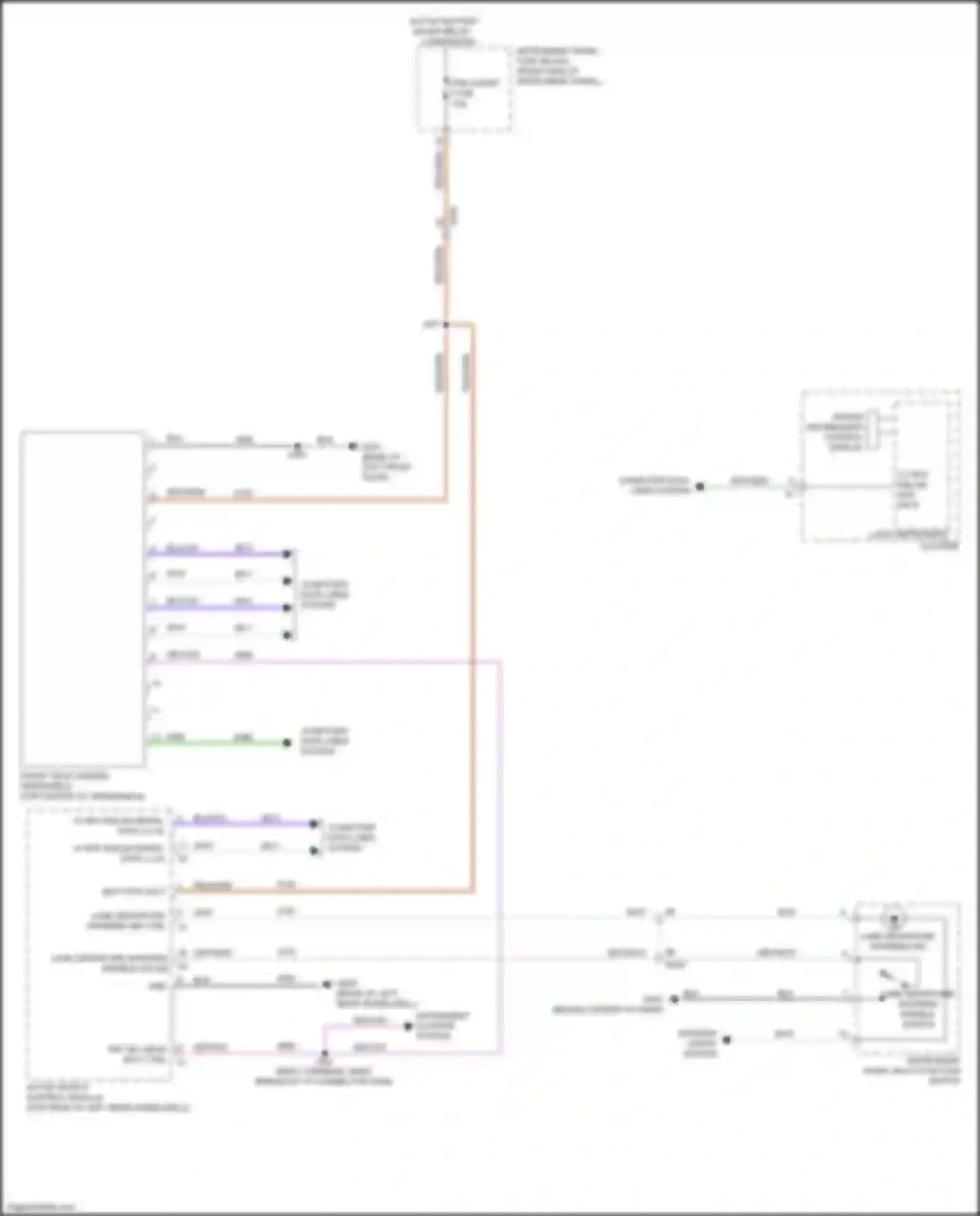 Wiring diagram lane departure warning disable switch for Buick Envision I (2016-2018) (1 of 2)