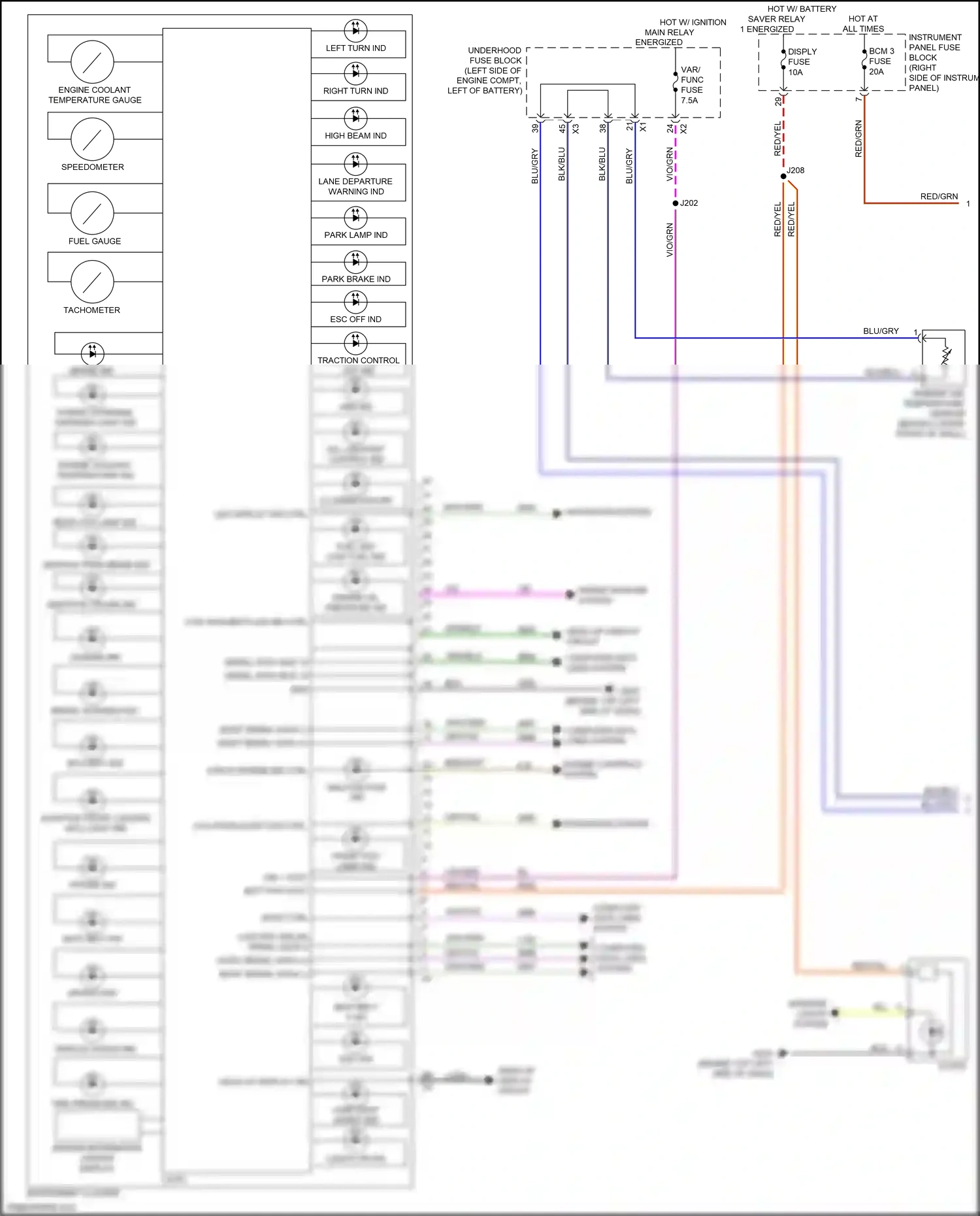 Buick Envision I (2016-2018) led display dim ctrl wiring diagram  (1 of 1)