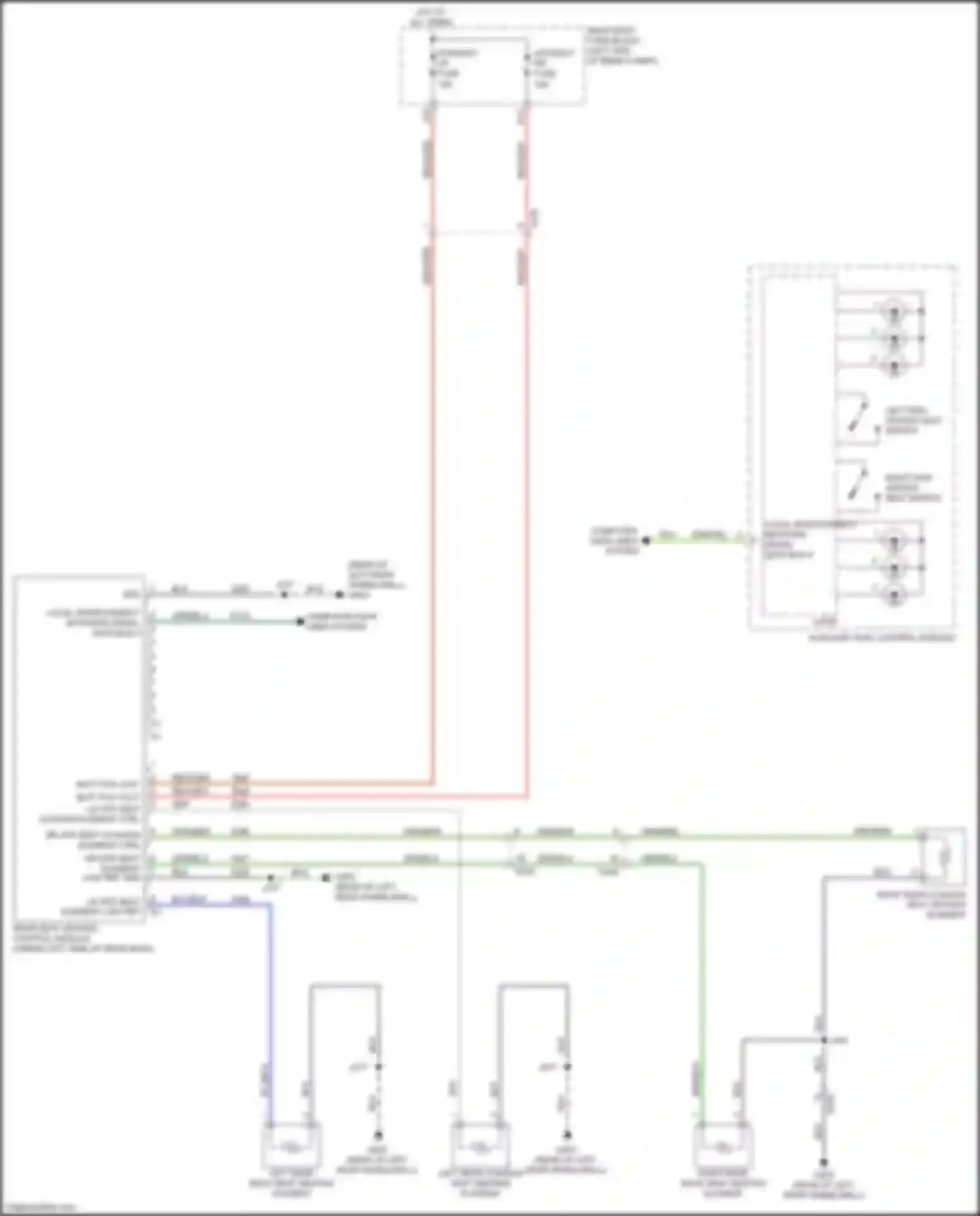 Wiring diagram left high heated seat switch for Buick Envision I (2016-2018) (1 of 1)