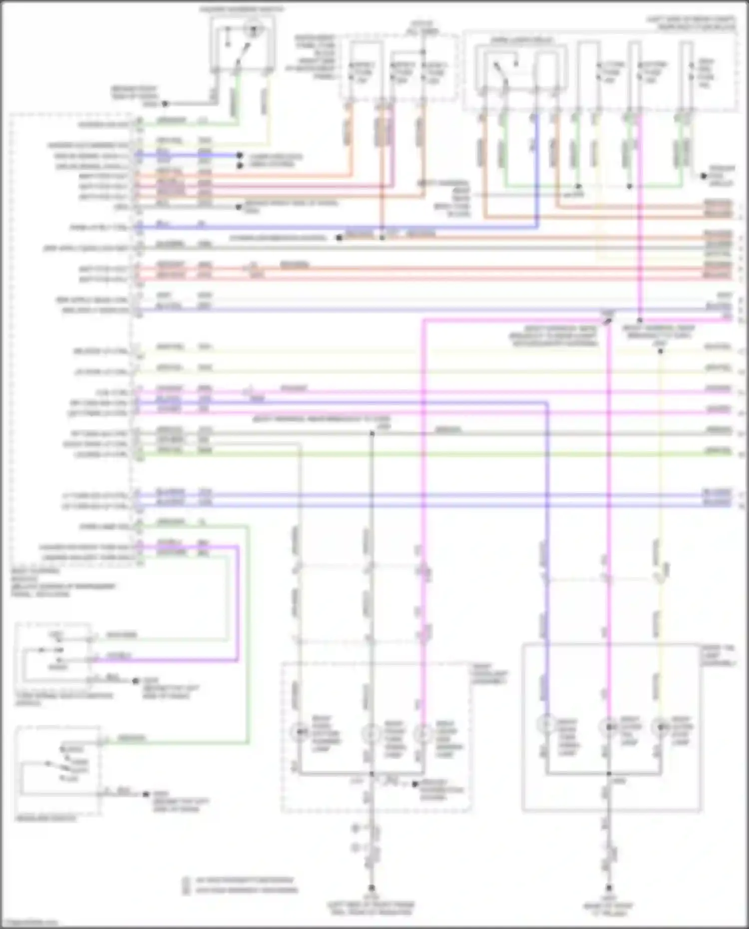 Wiring diagram left park lp ctrl for Buick Envision I (2016-2018) (1 of 1)