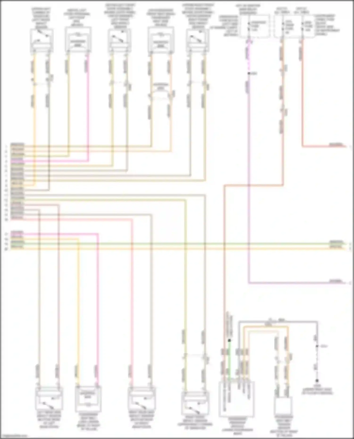 Wiring diagram left roof rail air bag for Buick Envision I (2016-2018) (1 of 1)