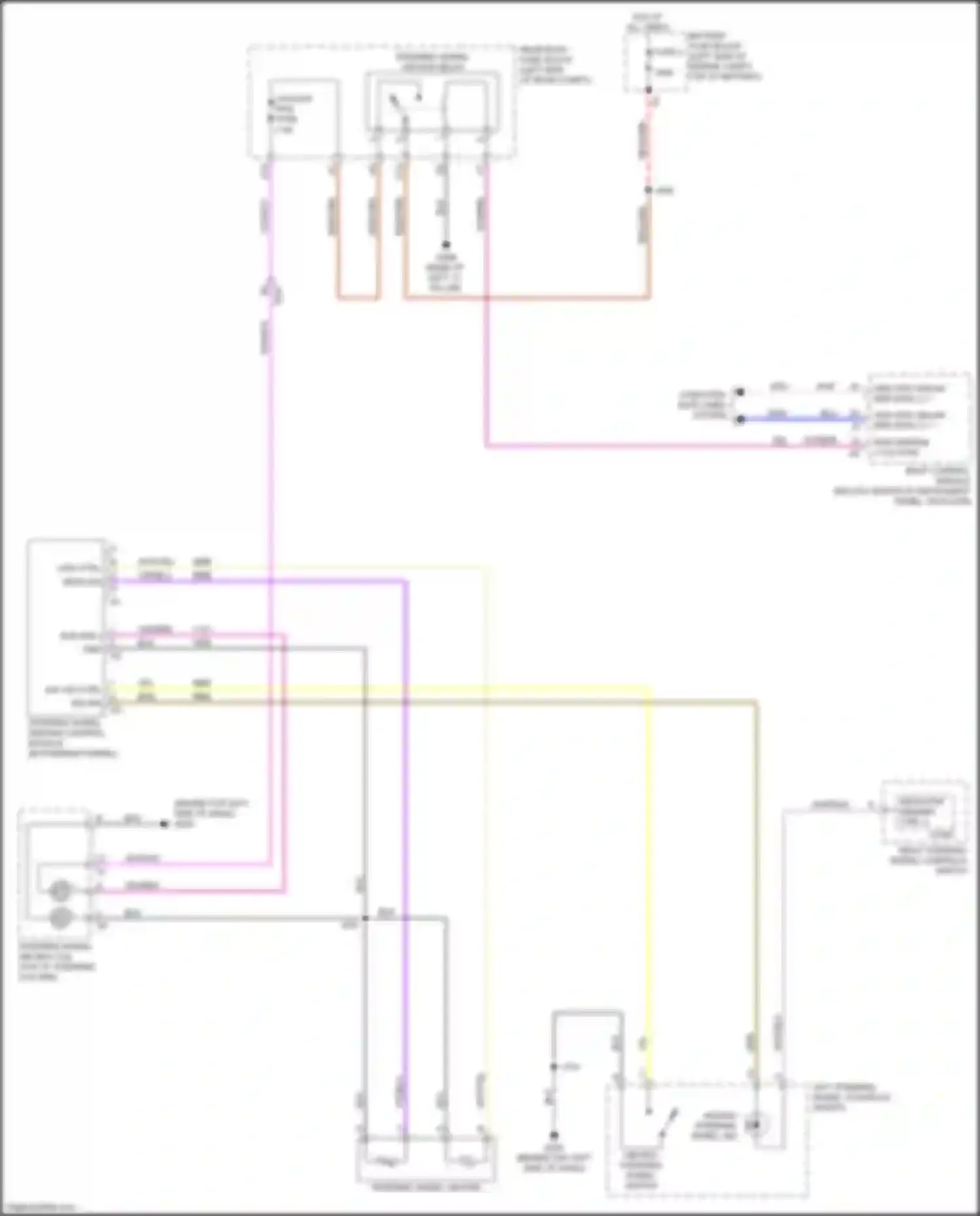 Wiring diagram left steering wheel controls switch for Buick Envision I (2016-2018) (3 of 8)